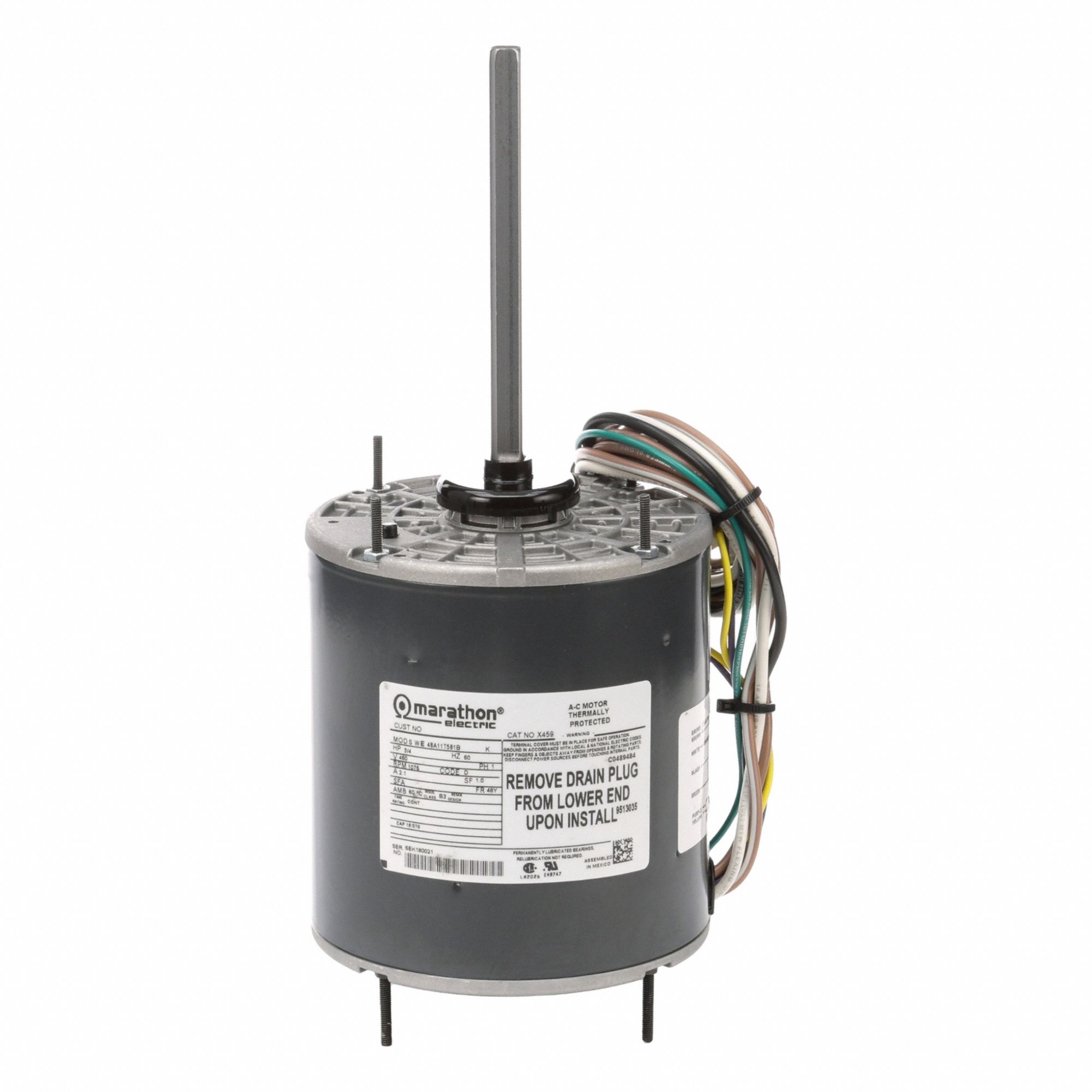 CONDENSER FAN MOTOR,460V AC
