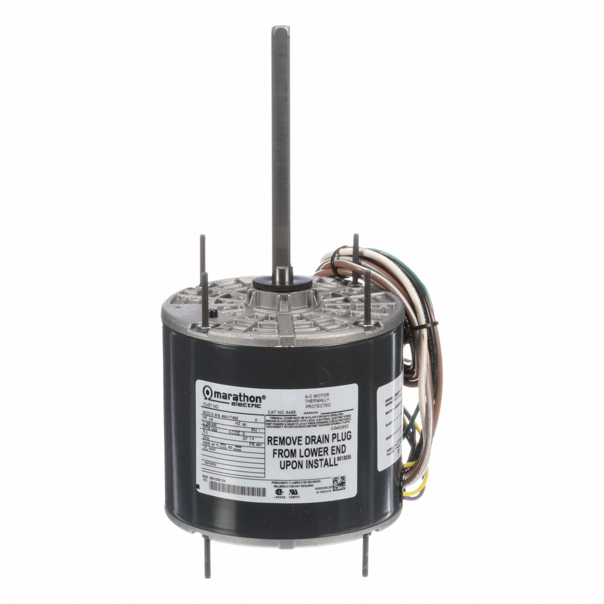 CONDENSER FAN MOTOR,208-230V AC