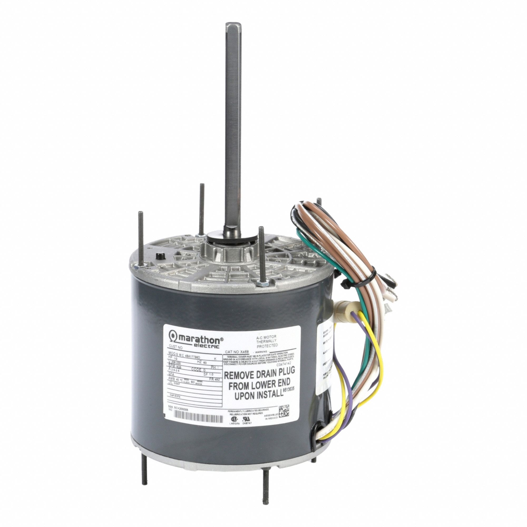 CONDENSER FAN MOTOR,208-230V AC