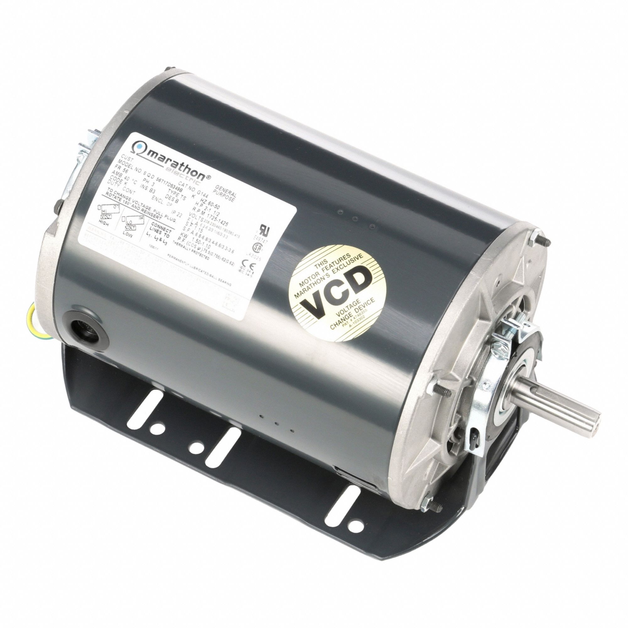 Direct Drive Blower Motor: 1 Speed, Open Drip Proof, Cradle Base Mount, 2 hp Horsepower, Auto