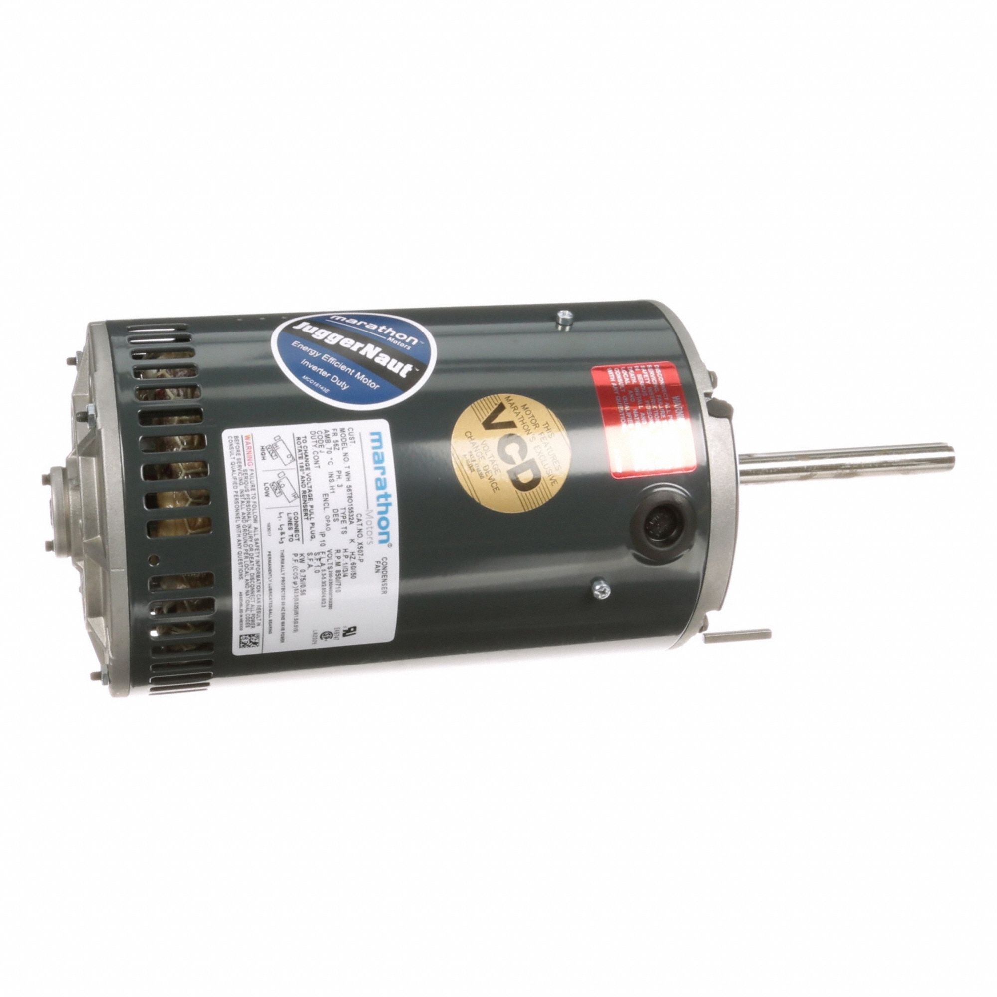 Condenser Fan Motor: Belly Band Mount, Open Air Over, 1 hp Nameplate Horsepower, 1 Speed