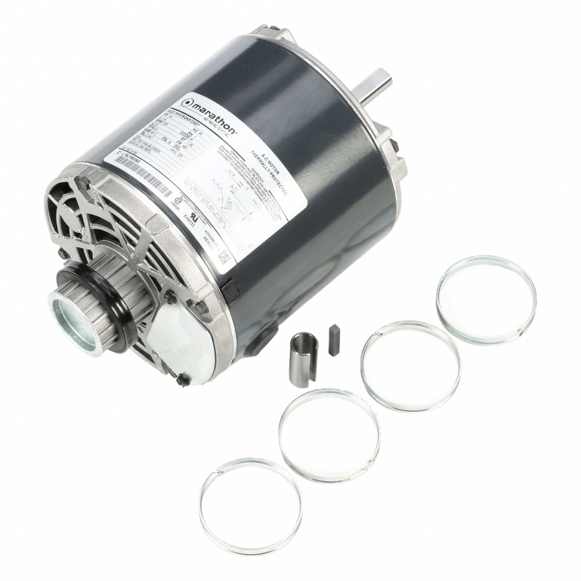 Direct Drive Blower Motor: 1 Speed, Open Drip Proof, Cradle Base Mount, 1/4 hp Horsepower