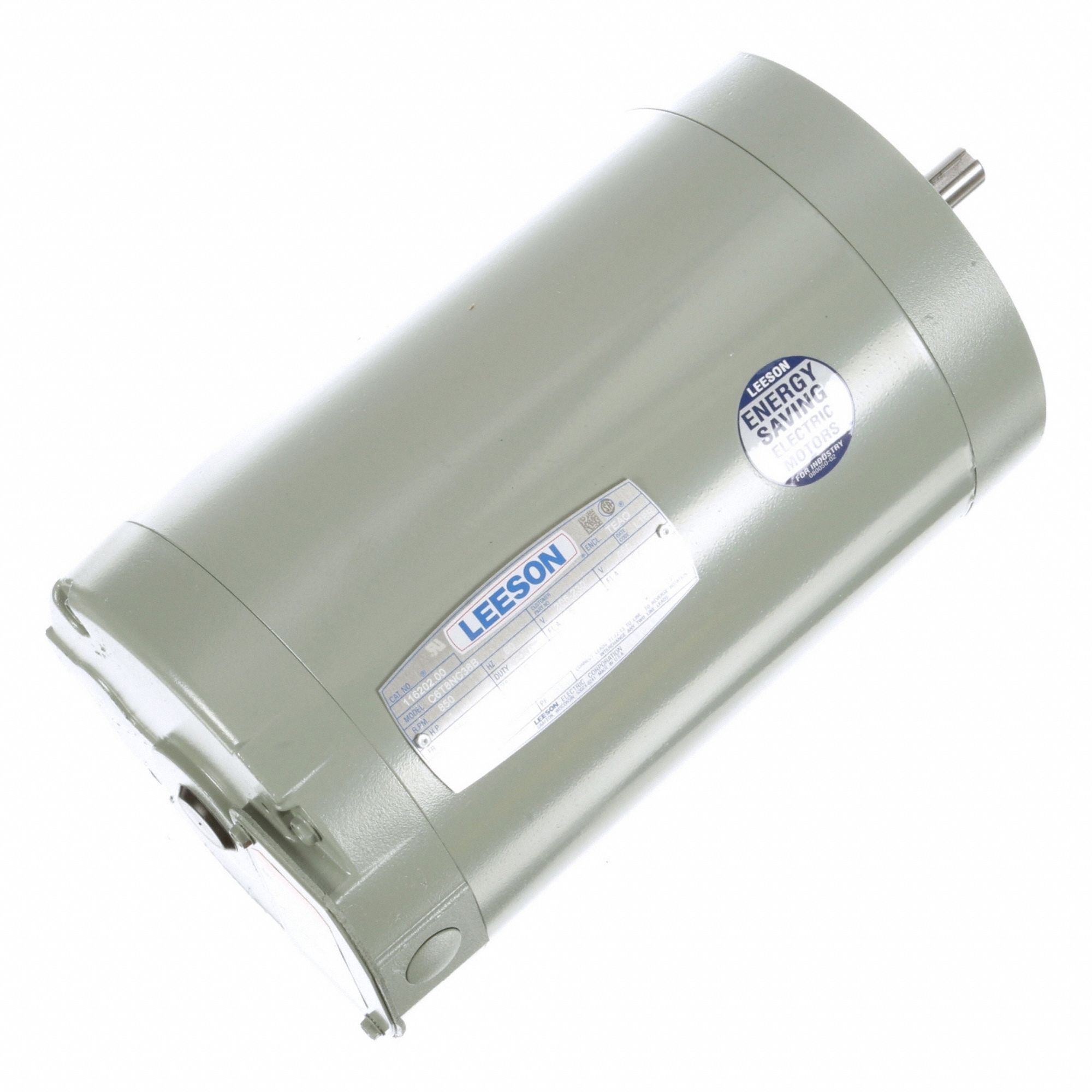 Farm Duty Motor: Three Phase, C-Face, Capacitor-Start, 1 hp, 850 RPM, 56C Frame Size, 5/2.5 A