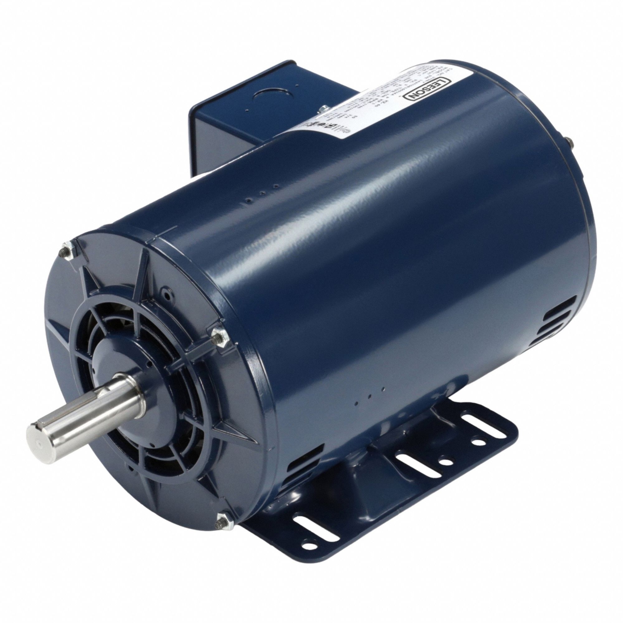 LEESON General Purpose Motor: Rigid Base Mount, Open Drip Proof, 1 hp, 230/460V AC, 1,760 RPM (MPN 143TTDR16052). Key specifications — Brand: LEESON; Nameplate Voltage @ 60 Hz: 230/460V AC; Full Load Current @ 60 Hz: 1.5 A; Nameplate RPM @ 60 Hz: 1,760 RPM; Motor Enclosure: ODP.