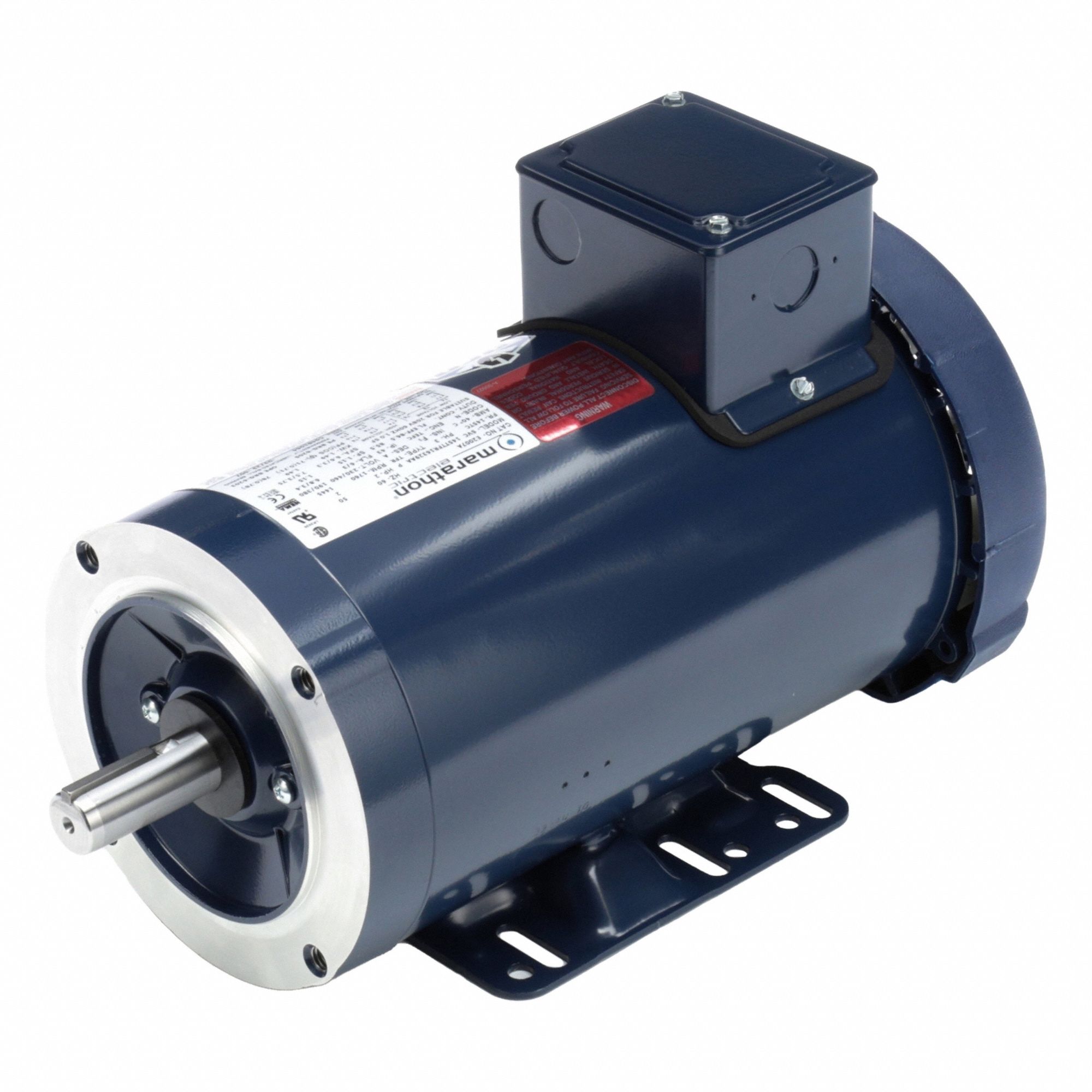 General Purpose Motor: Totally Enclosed Fan Cooled, Rigid Base Mount, 2 HP, 230/460V