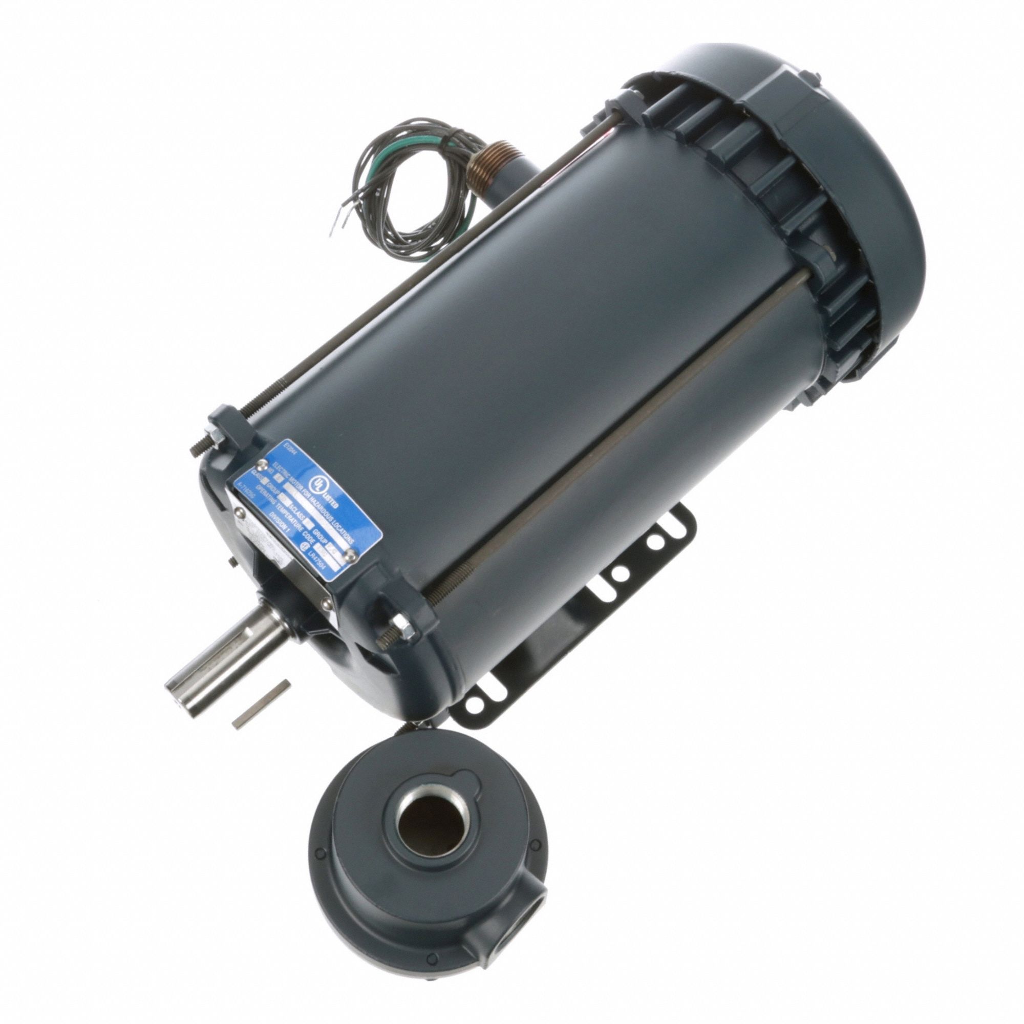 Hazardous Location Motor: Division I, Class I/Class II, Rigid Base, 2 hp Horsepower, 2.5 A