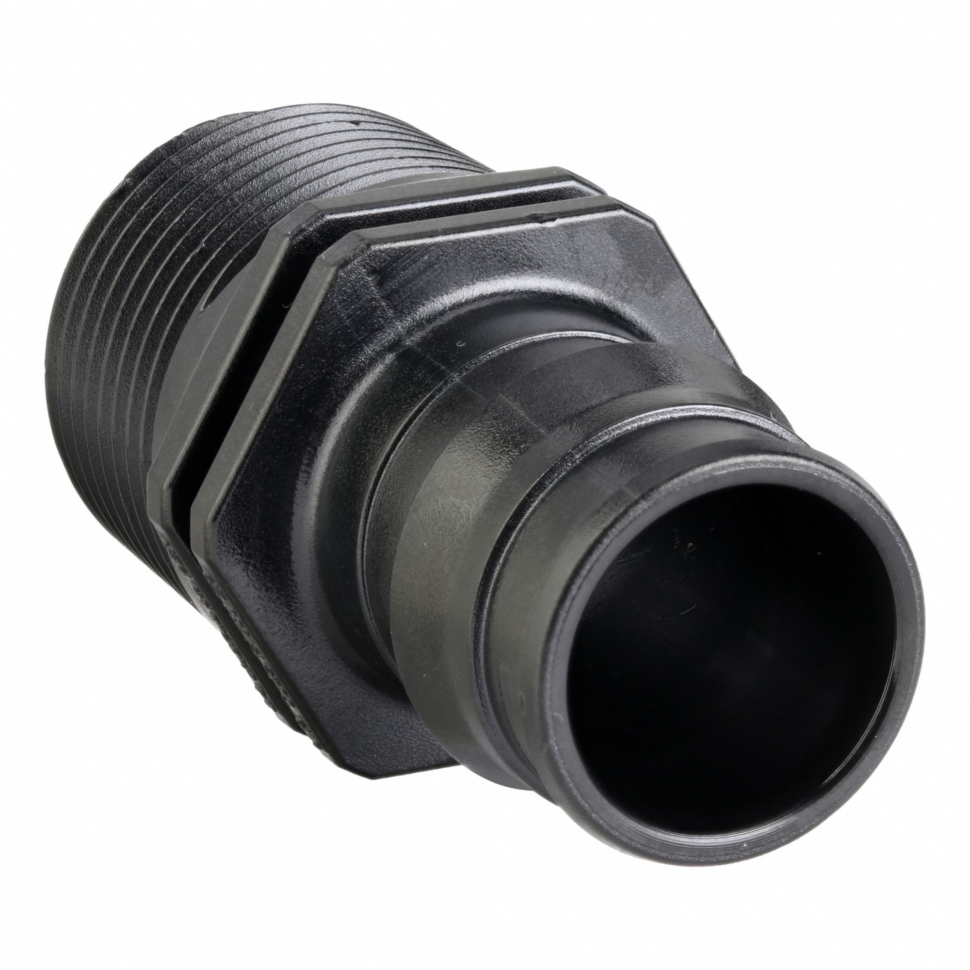 Barbed Fitting Adapter: 3/4 in ID x 3/4 in Pipe Size, Barbed x NPT, Polymer, Expansion
