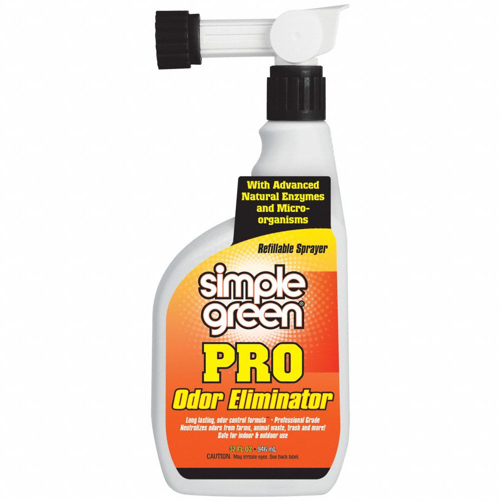 SIMPLE GREEN, Trigger Spray Bottle, 32 oz Container Size, Odor