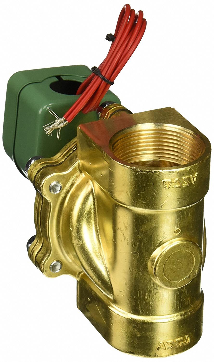 Solenoid Valve: 2-Way, Normally Open, 1 1/2 in Pipe Size, 110V AC/120V AC, Watertight