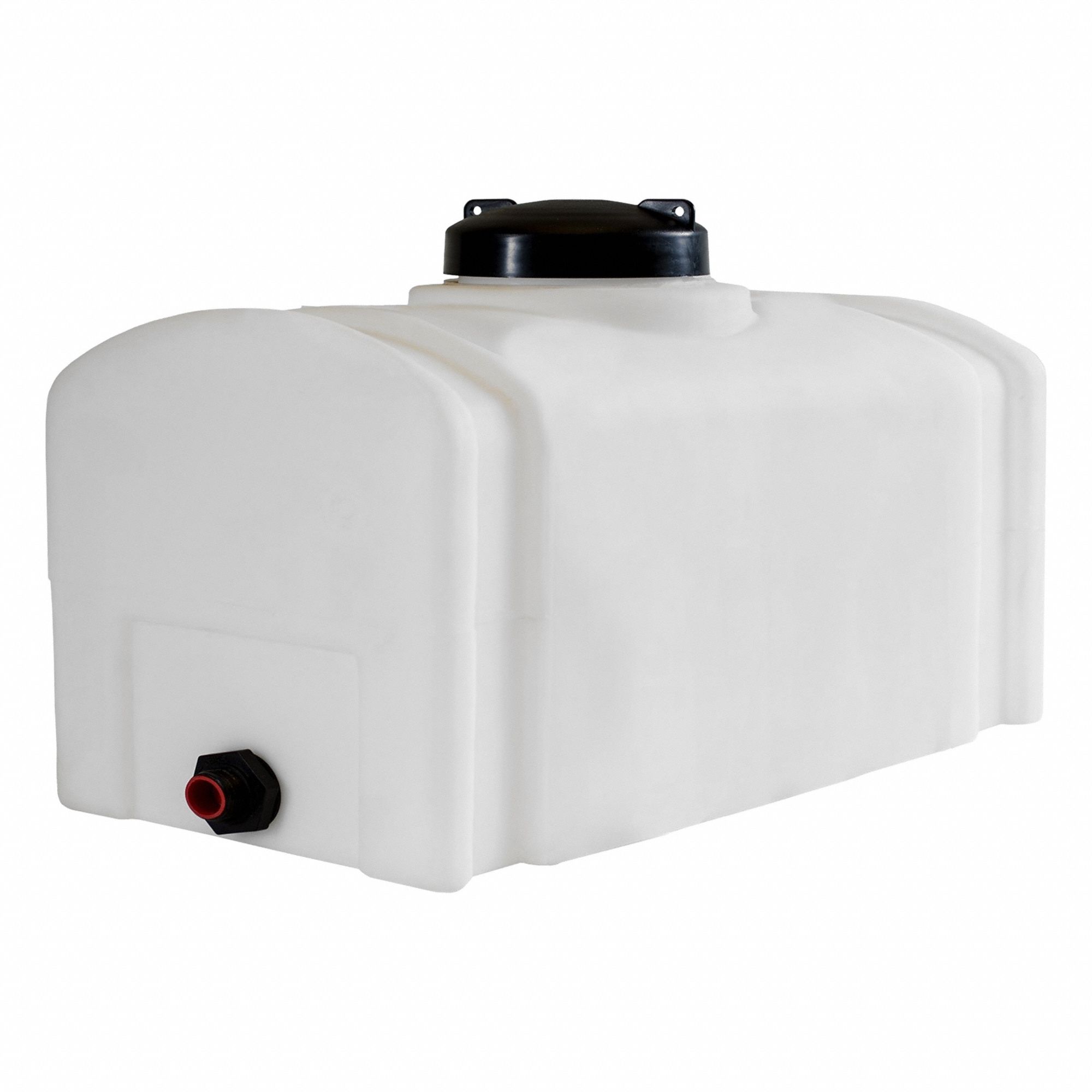 Reservoir: Single Wall, Vertical, 26 gal, Closed Top, 1/8 in Wall Thick, 19 in