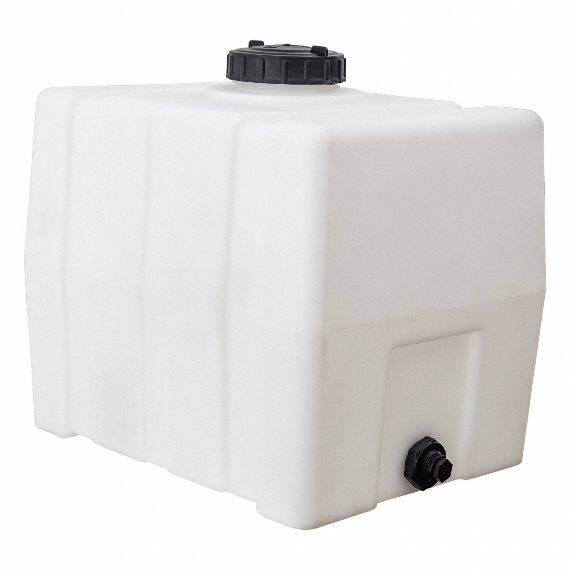 Reservoir: Single Wall, Vertical, 30 gal, Closed Top, 3/16 in Wall Thick, 22 in