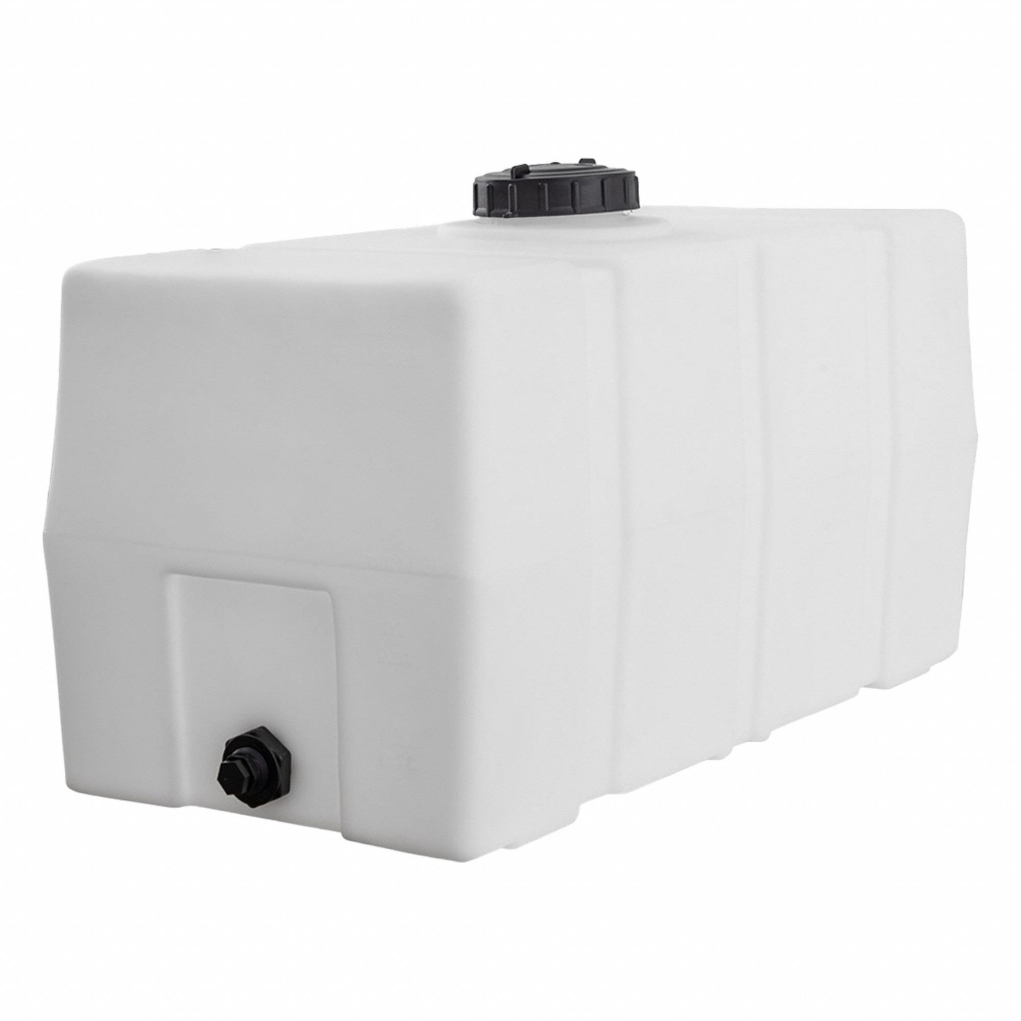 Reservoir: Single Wall, Vertical, 50 gal, Closed Top, 3/16 in Wall Thick, 22 in