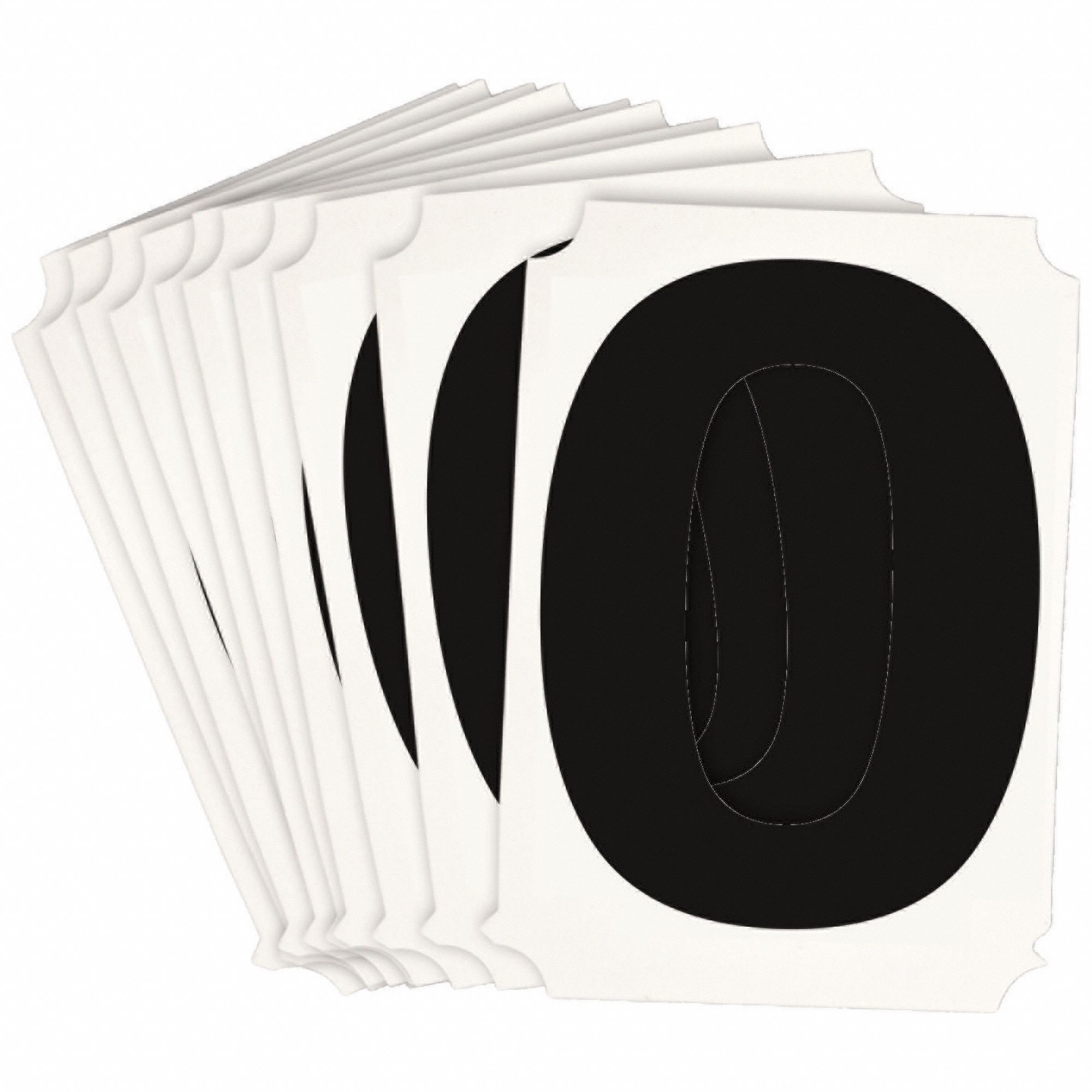 NumberLabel, Polyester, 3inH, 2-3/4inW, PK10