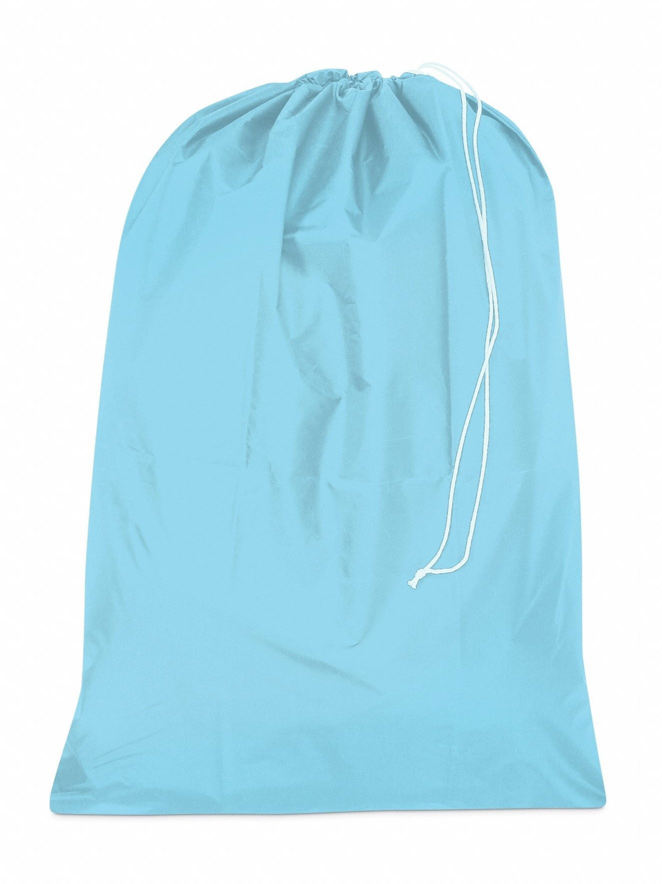 Laundry Bag: Light Blue, 40 in Overall Lg, 30 in Overall Wd, 40 in Overall Ht, Polyester
