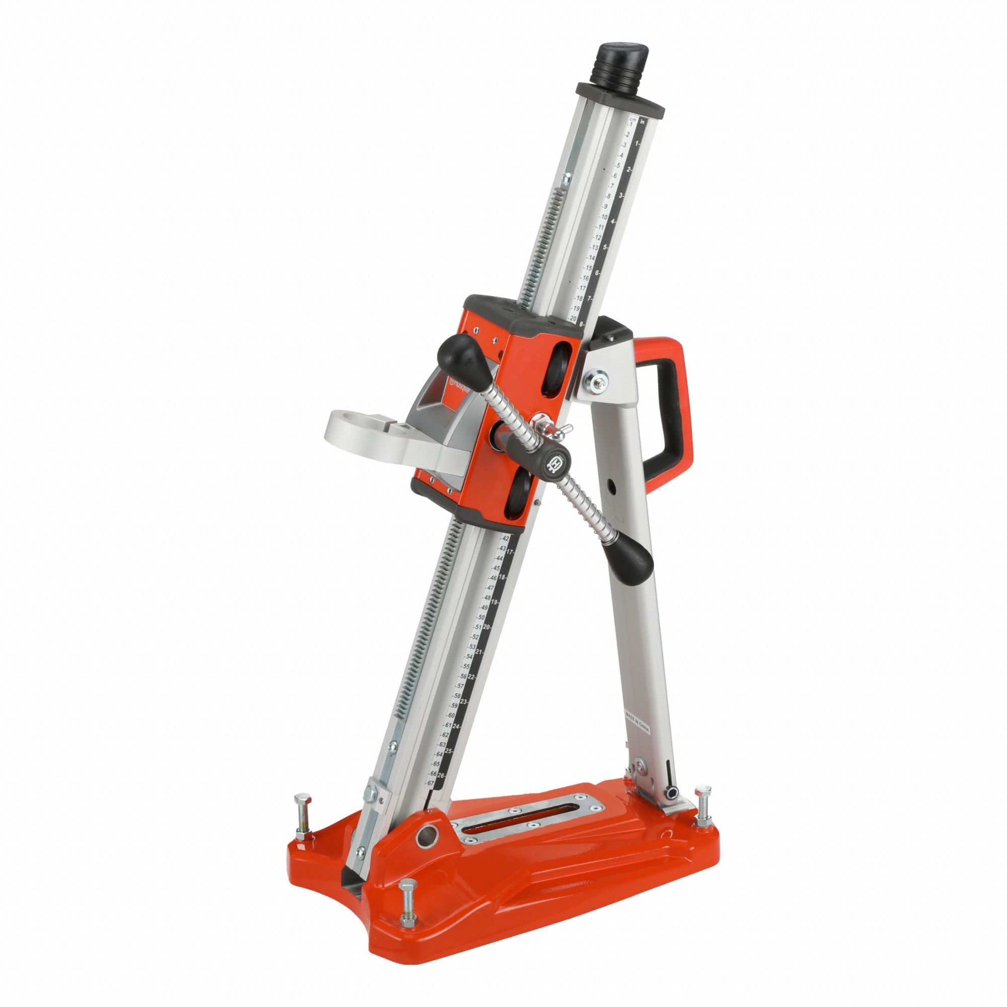 Core Drill Stand: Vacuum, Adj Angle, Core Drill Stand, Battery Included