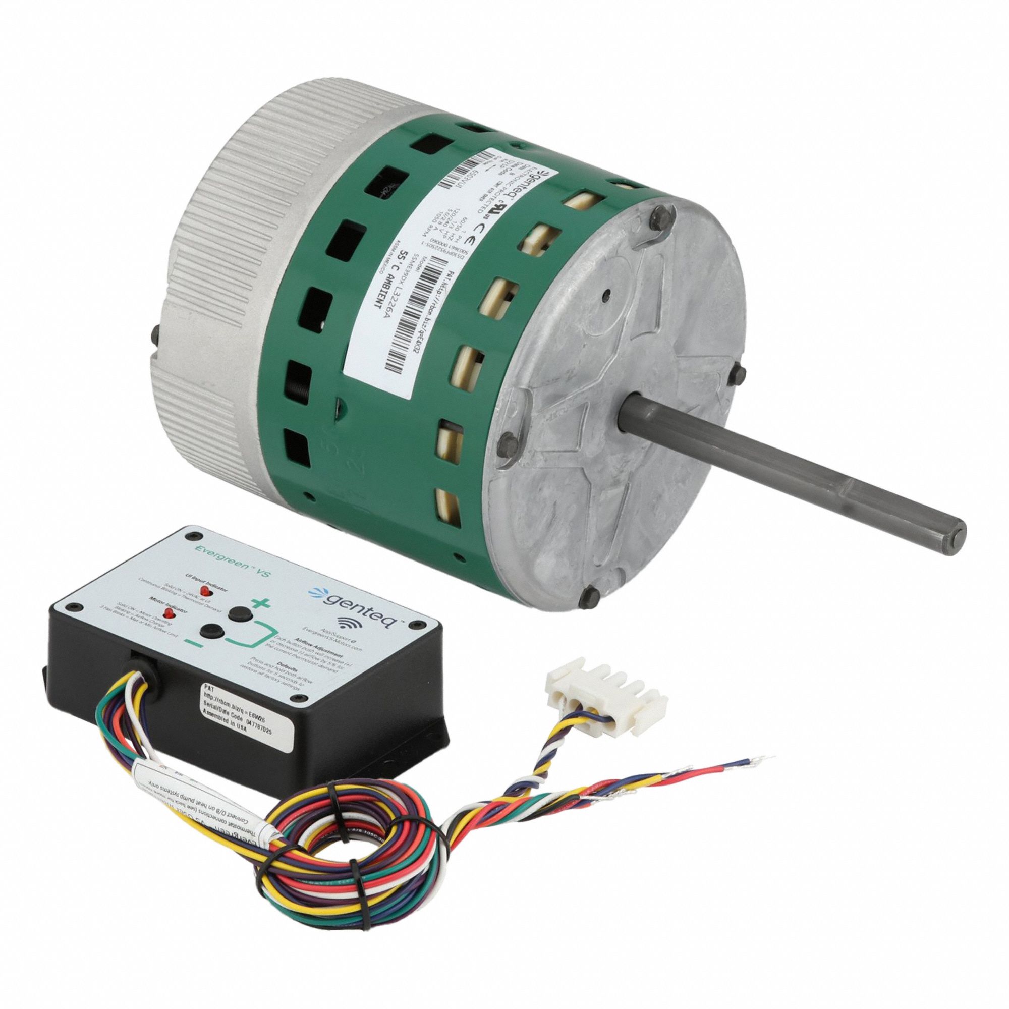 Direct Drive Blower Motor: Belly Band, ECM, Single Phase, 1/3 hp, 1, 050 RPM, 48 Frame Size, B