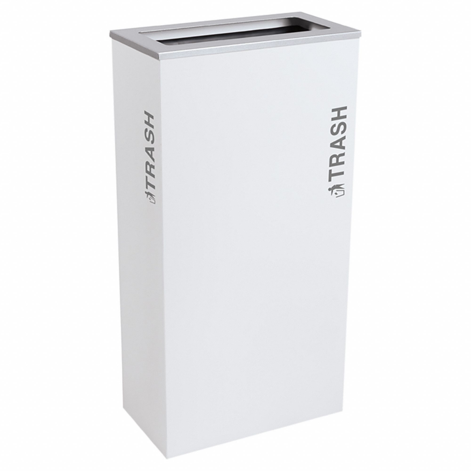 Recycling Bin 17 gal White Rectangular