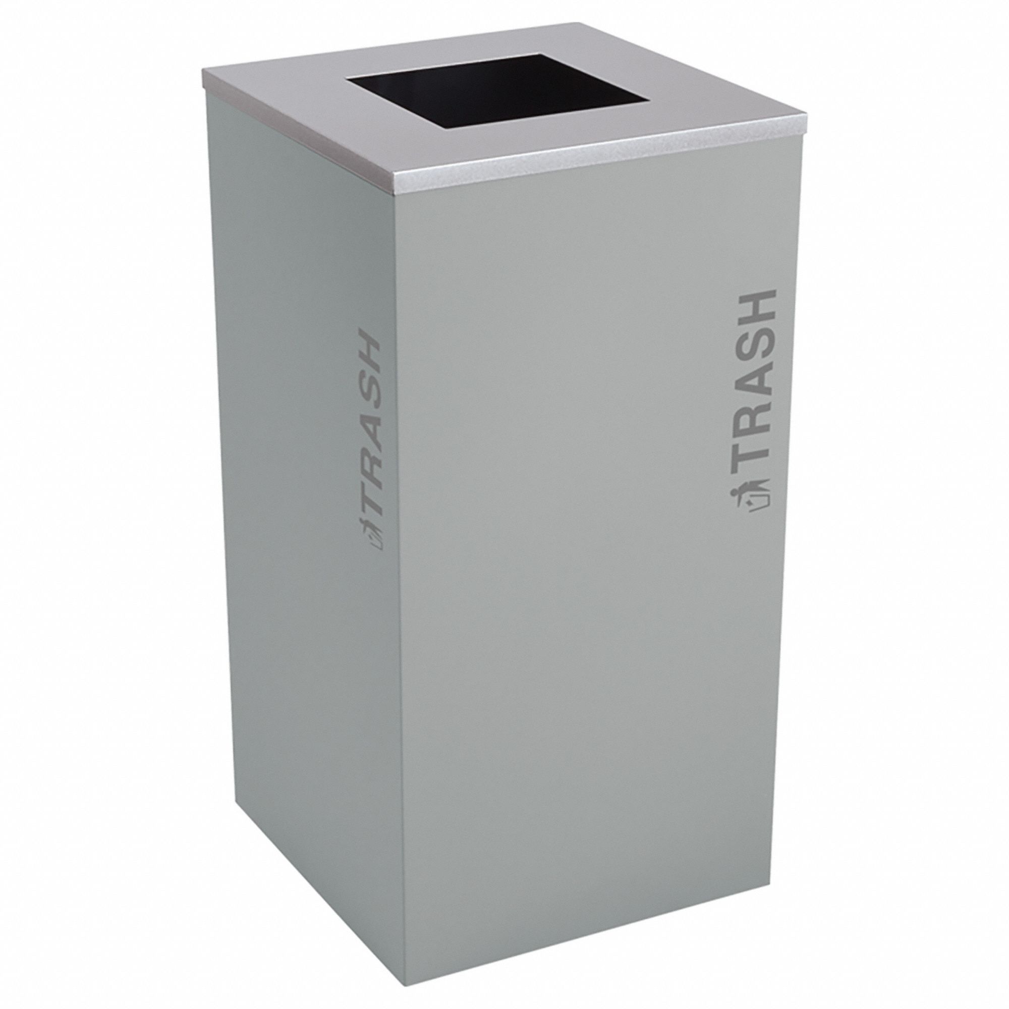 Recycling Bin 24 gal Gray Square