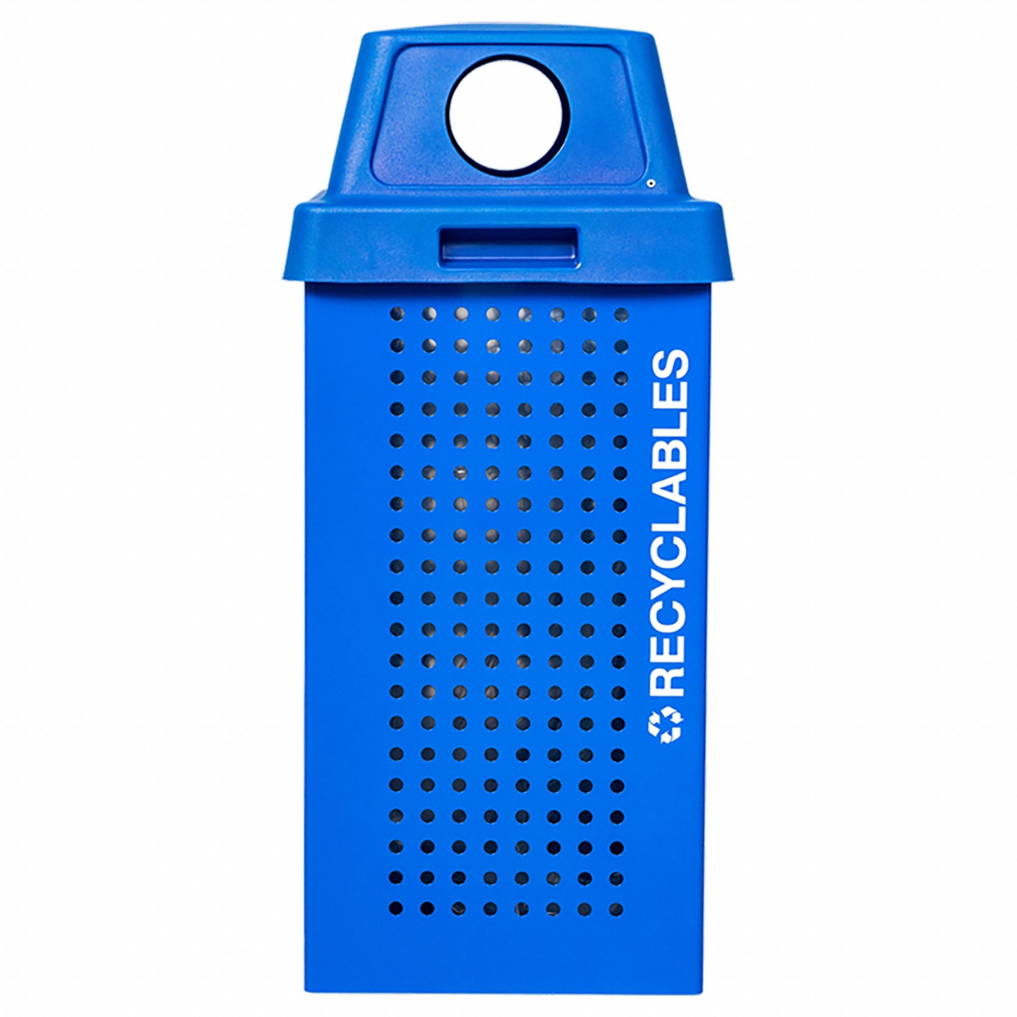 Recycling Bin 36 gal Blue Square