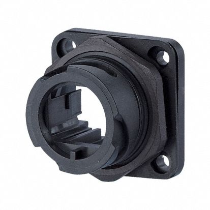 Bulkhead: Bulkhead, 1 Ports, Plastic, IP65/IP6X/IPX7, 59/64 in x 1 3/16 in x 1 3/16 in