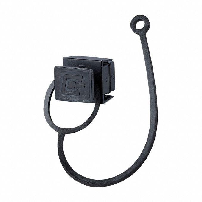 IP67 Protective Cap: Protective Cap, Plastic, V4 Bulkhead, IP67/IP6X/IPX7, Black