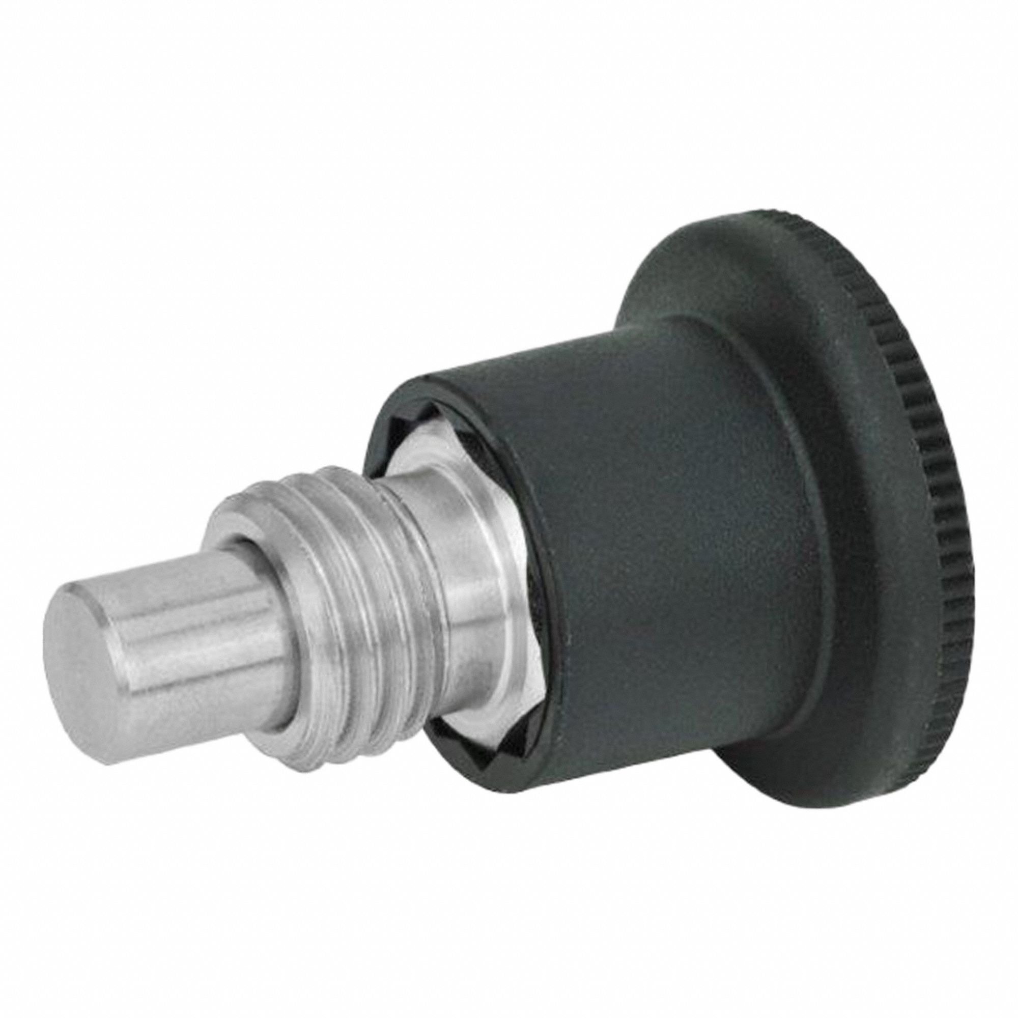 Indexing Plunger: Nonlocking, SS, 1/2"-20 Thread, 2.25 lbf to 5.17 lbf Nose Force