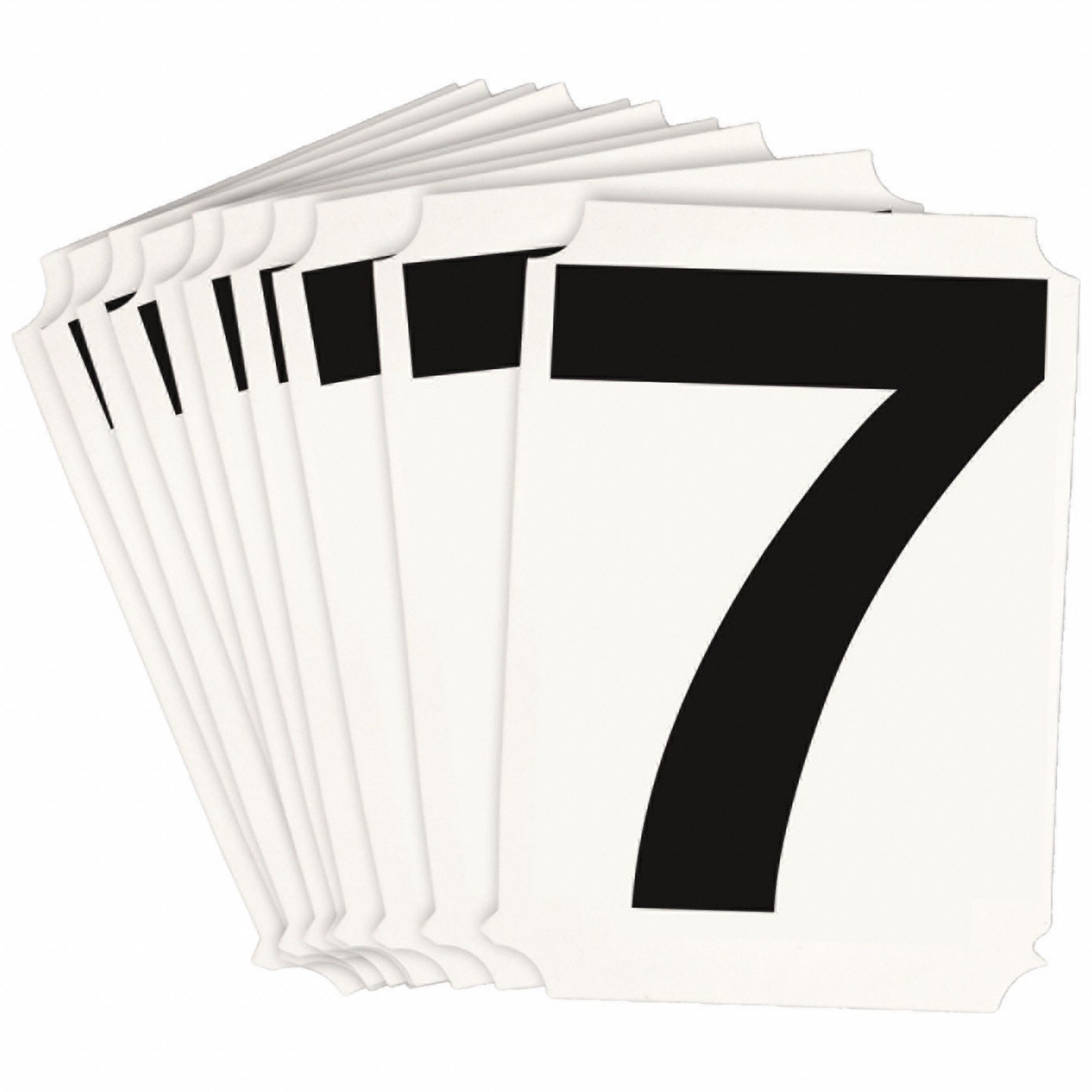 NumberLabel, Polyester, 4inH, 3-1/4inW, PK10