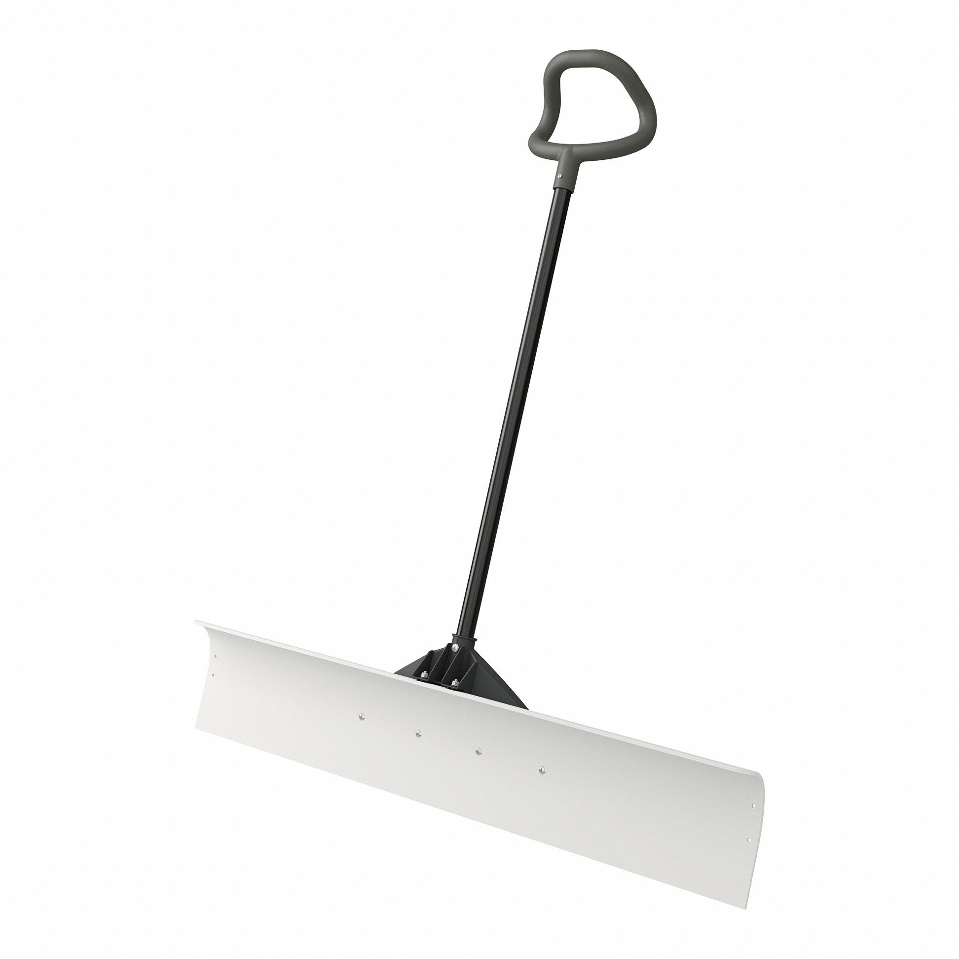 Snow Shovel: Plastic, 9 in Blade Lg, 48 in Blade Wd, 46 in Handle Lg