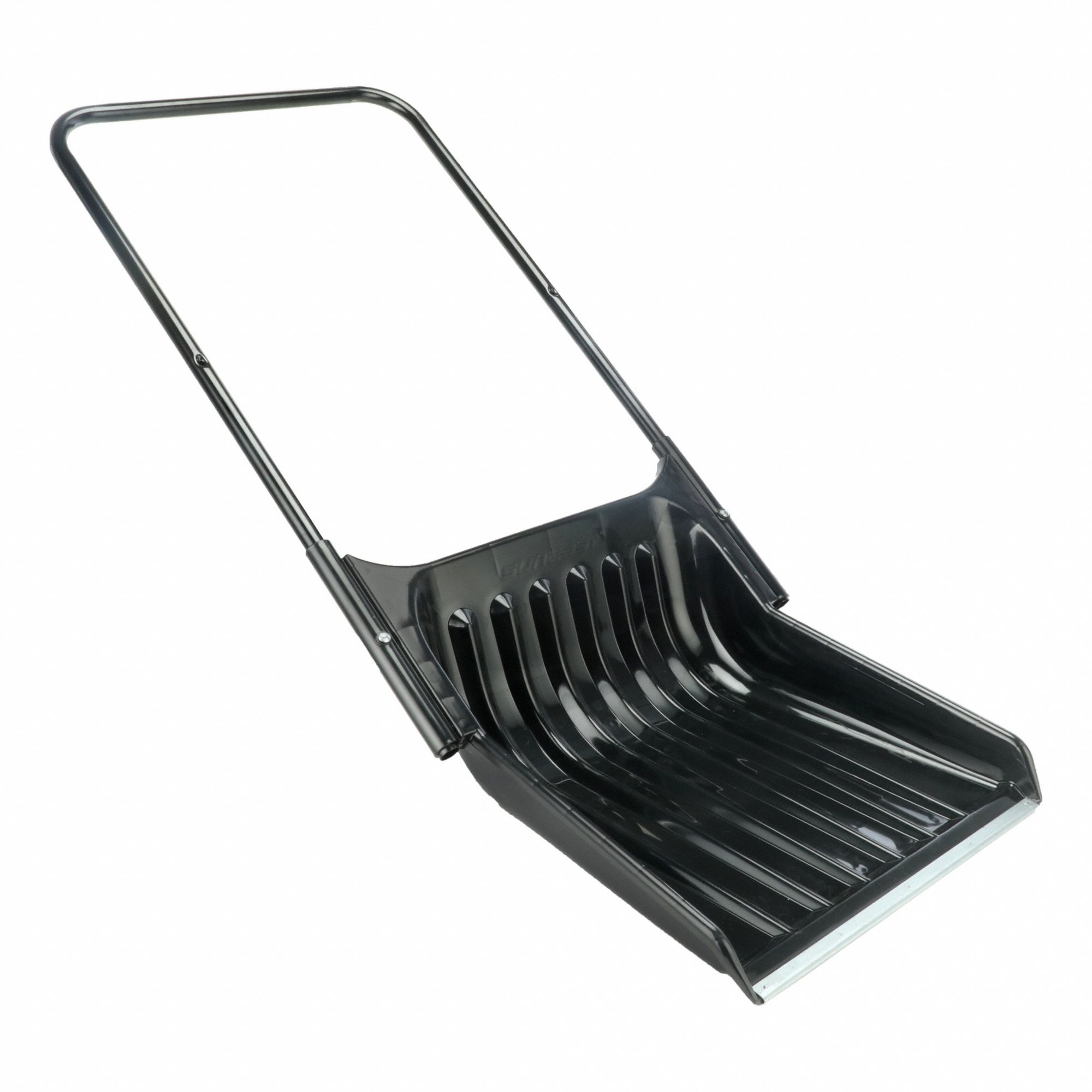 Snow Shovel: Steel, 28 in Blade Lg, 22 in Blade Wd, 15 in Handle Lg