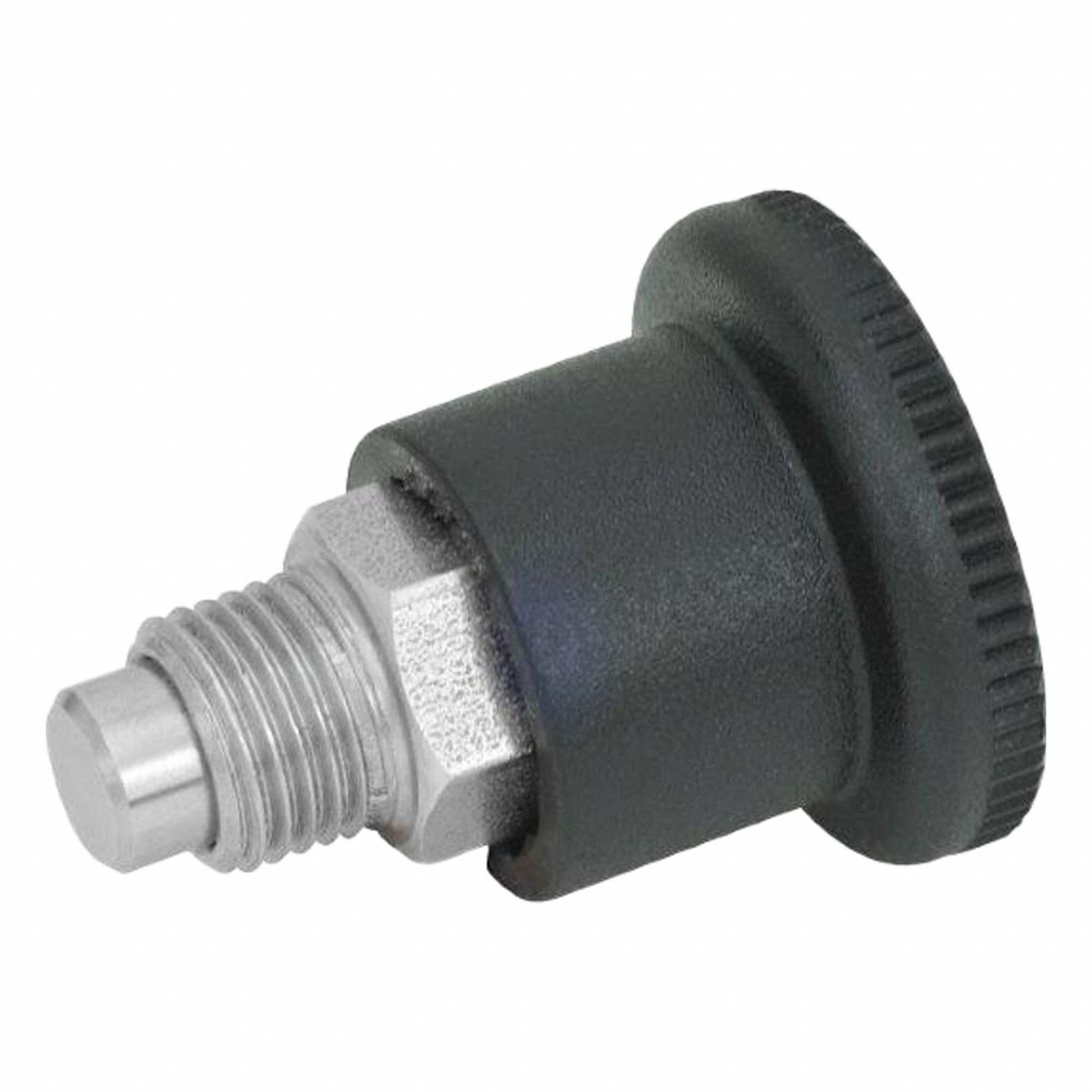 Indexing Plunger: Locking, SS, M10x1 Thread, 5 N to 18 N Nose Force