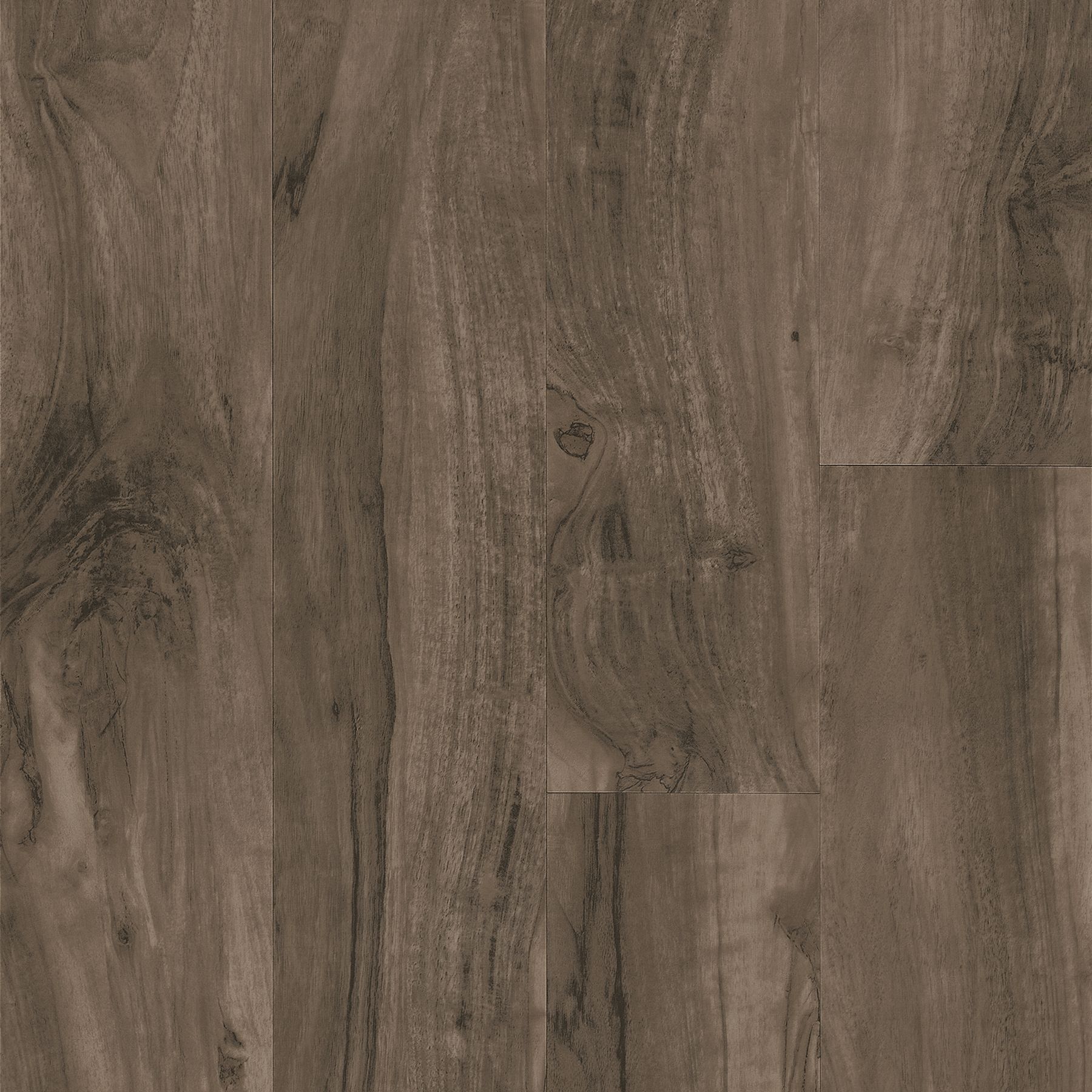 Vinyl Floor Tiles: Endearing, Savannah Walnut, 6 in Tile Wd, Embossed, Square