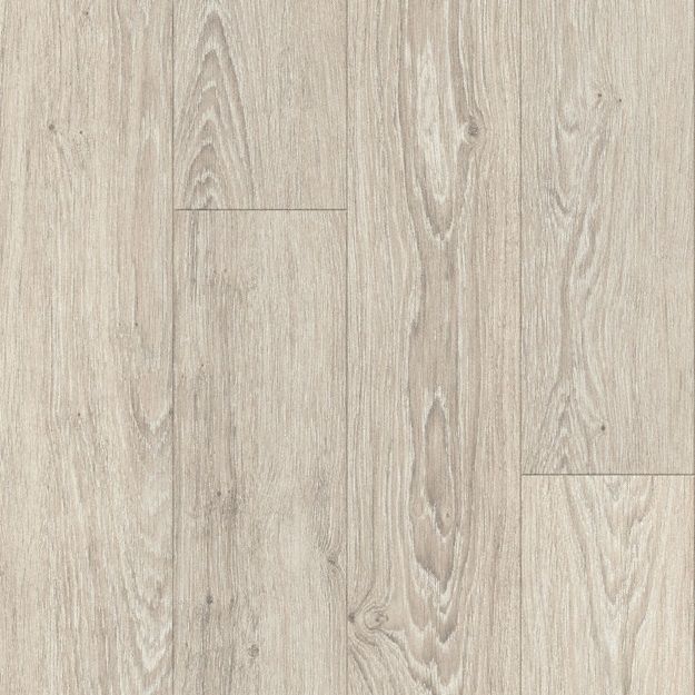 Vinyl Floor Tiles: Linen Breeze, Charlestown Oak, 6 in Tile Wd, Smooth, Vinyl