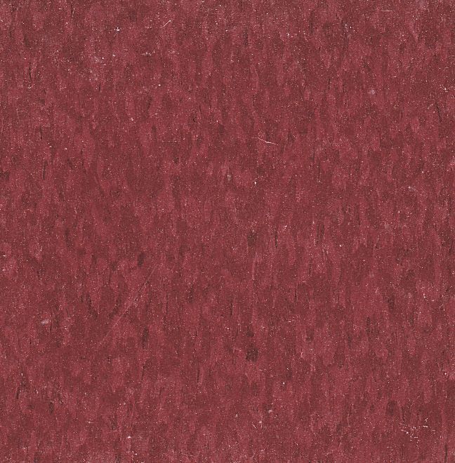 Vinyl Floor Tiles: Pomegranate Red, Std Excelon Imperial Texture, 12 in Tile Wd