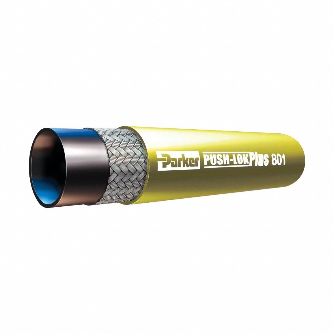 Hydraulic Hose: 200 psi, 1 in Hose Inside Dia., 1 9/32 in Hose Outside Dia., 10 ft Hose Lg, Yellow