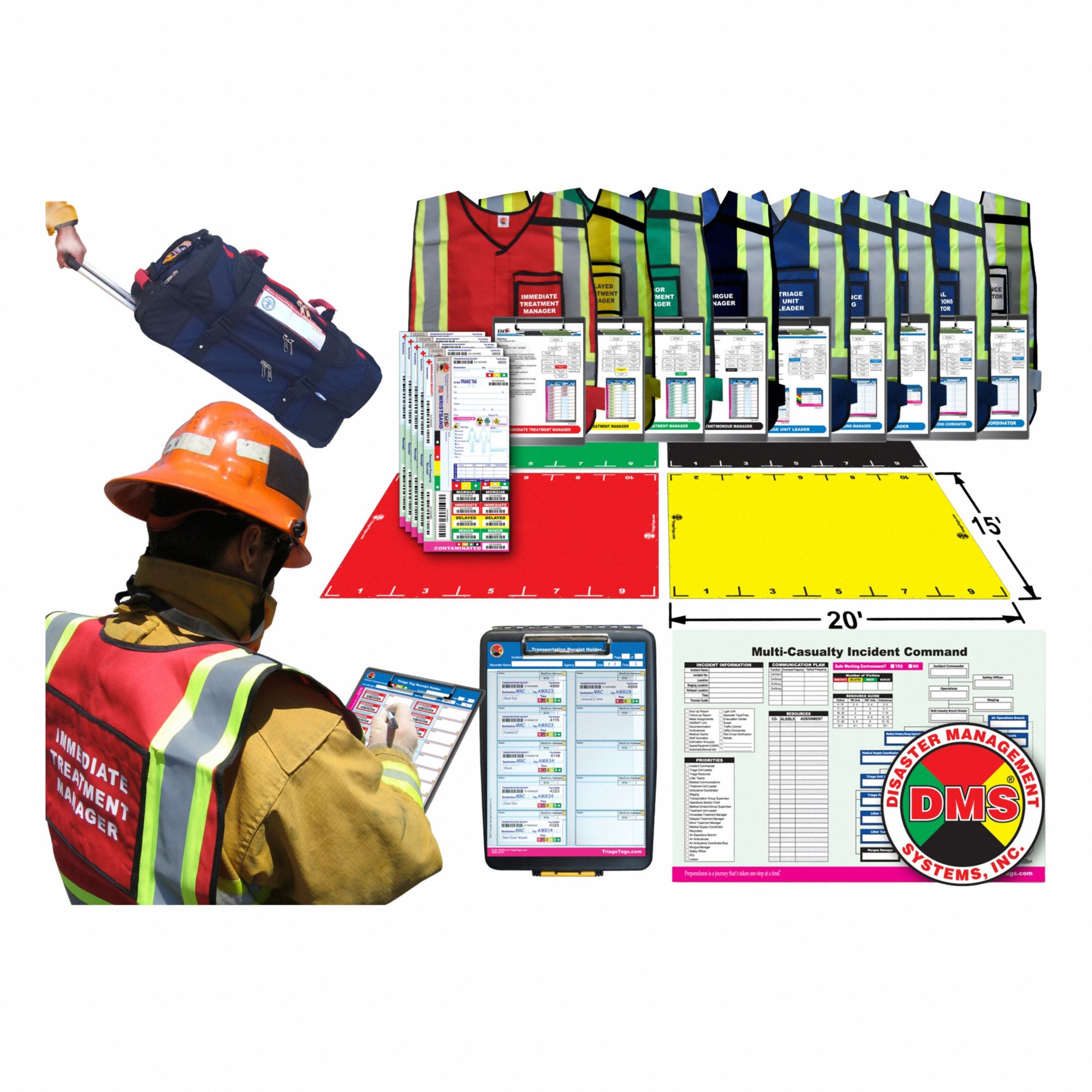 Rapid Response Kit: 15 in Overall Wd, 30 in Overall Ht