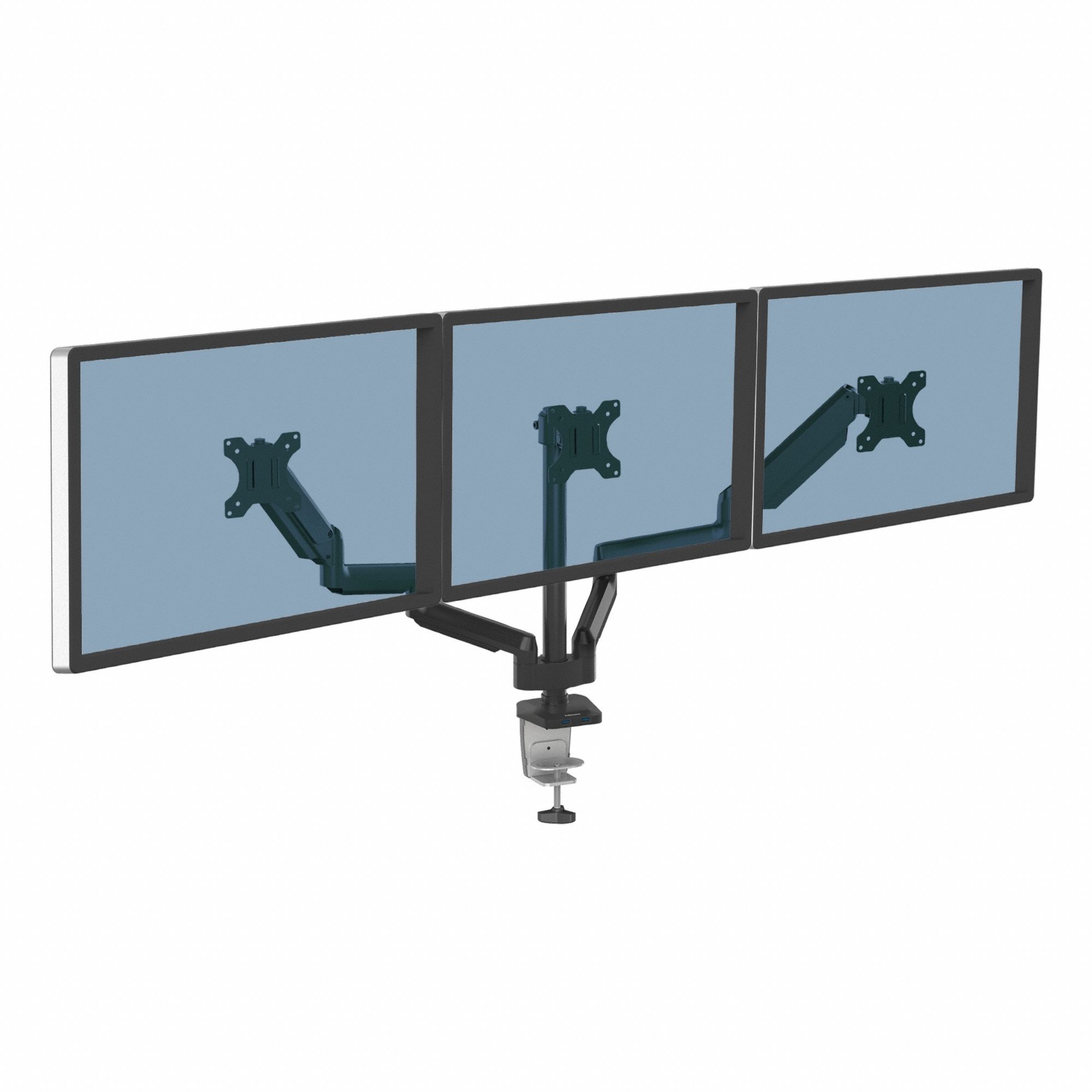 TRIPLE MONITOR ARM,BLACK
