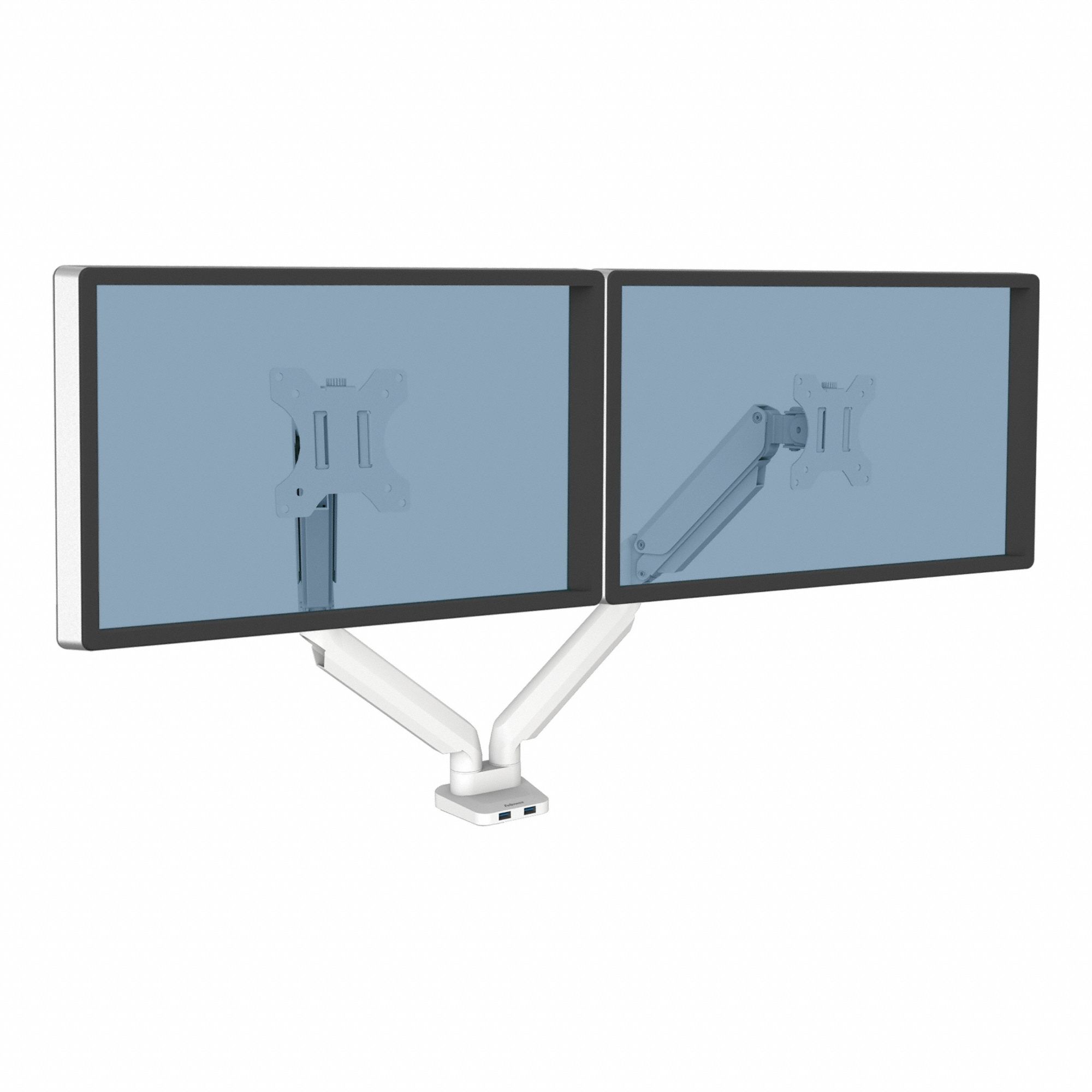 DUAL MONITOR ARM,WHITE