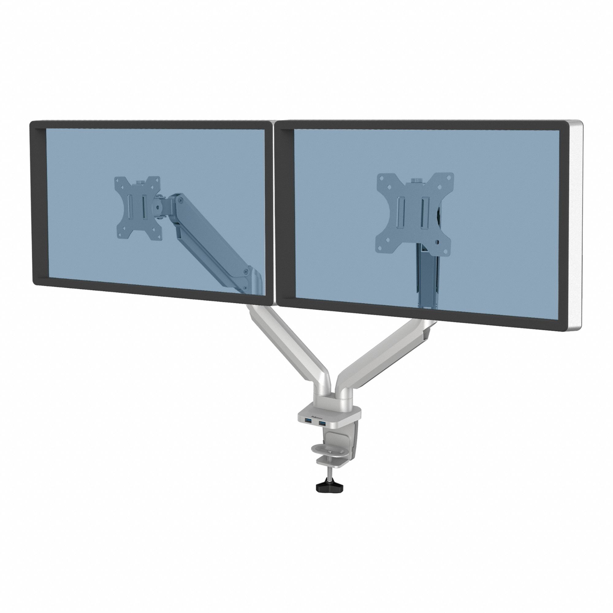 DUAL MONITOR ARM,SILVER