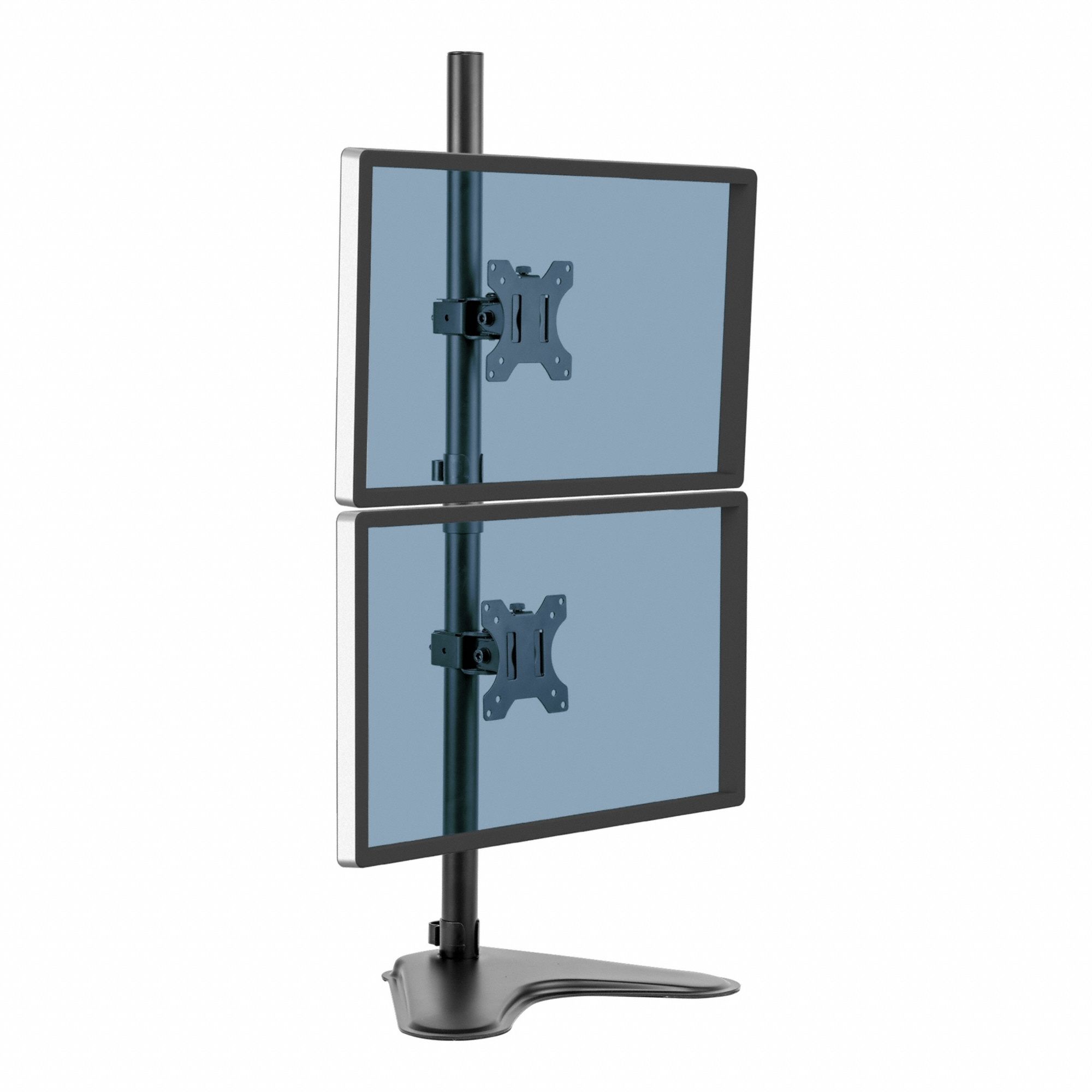 FREESTANDING DUAL MONITOR ARM,BLACK