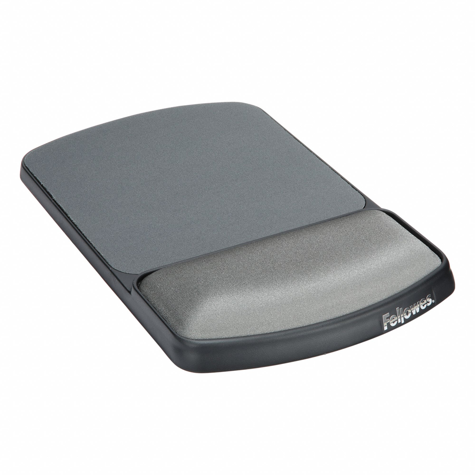 Mouse Pad: Gray/Silver, Gel, 6 1/4 in Lg, 10 1/8 in Wd