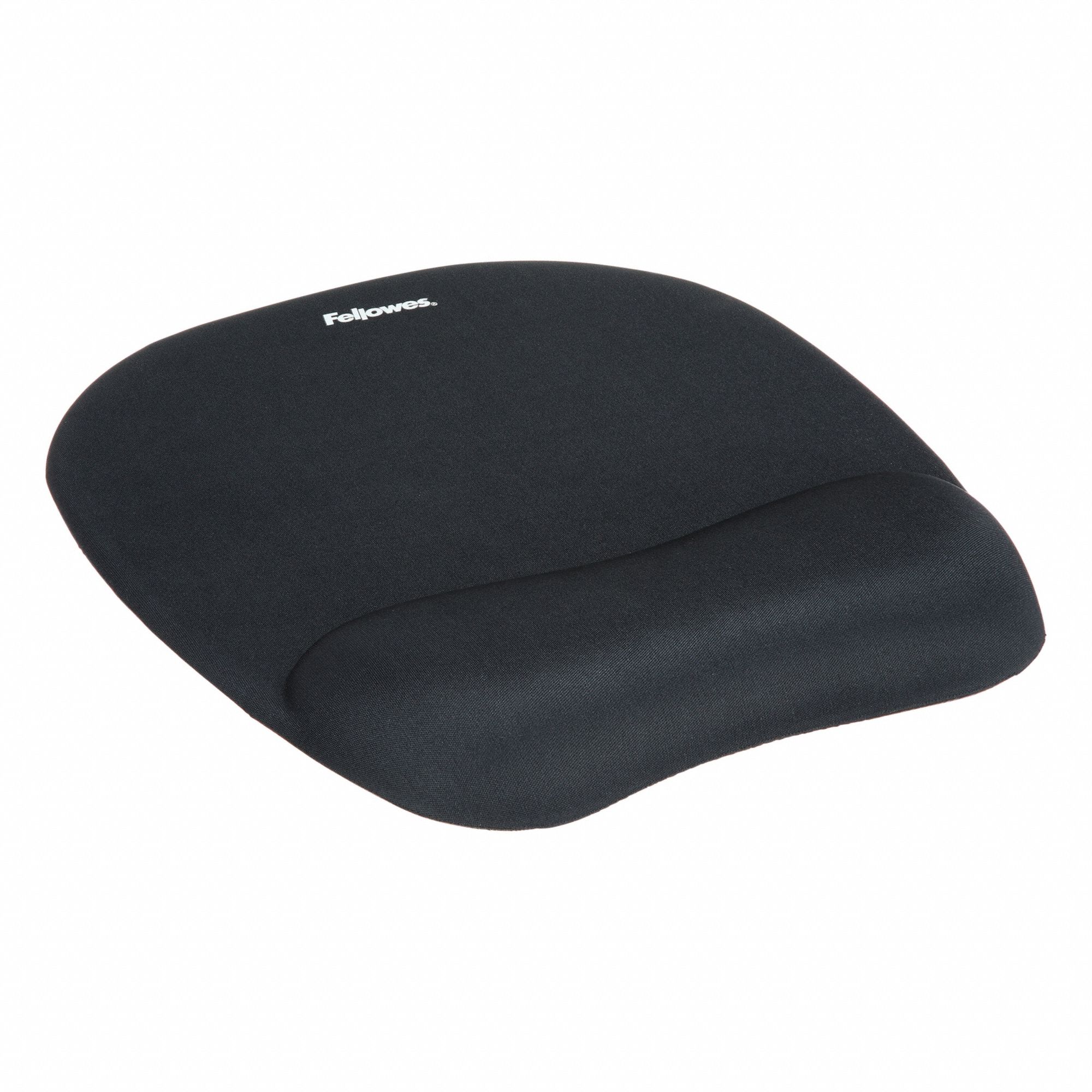 Mouse Pad: Black, Gel, 8 in Lg, 9 1/4 in Wd