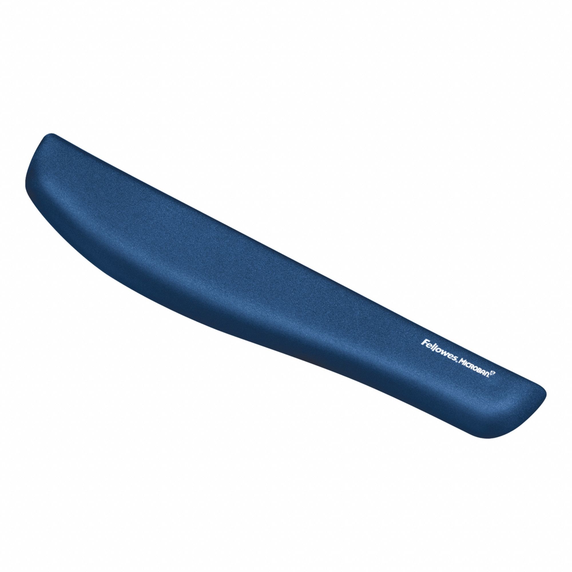 Wrist Rest: Blue, Foam, 18 1/8 in Lg, 1 in Ht, 3 3/16 in Wd