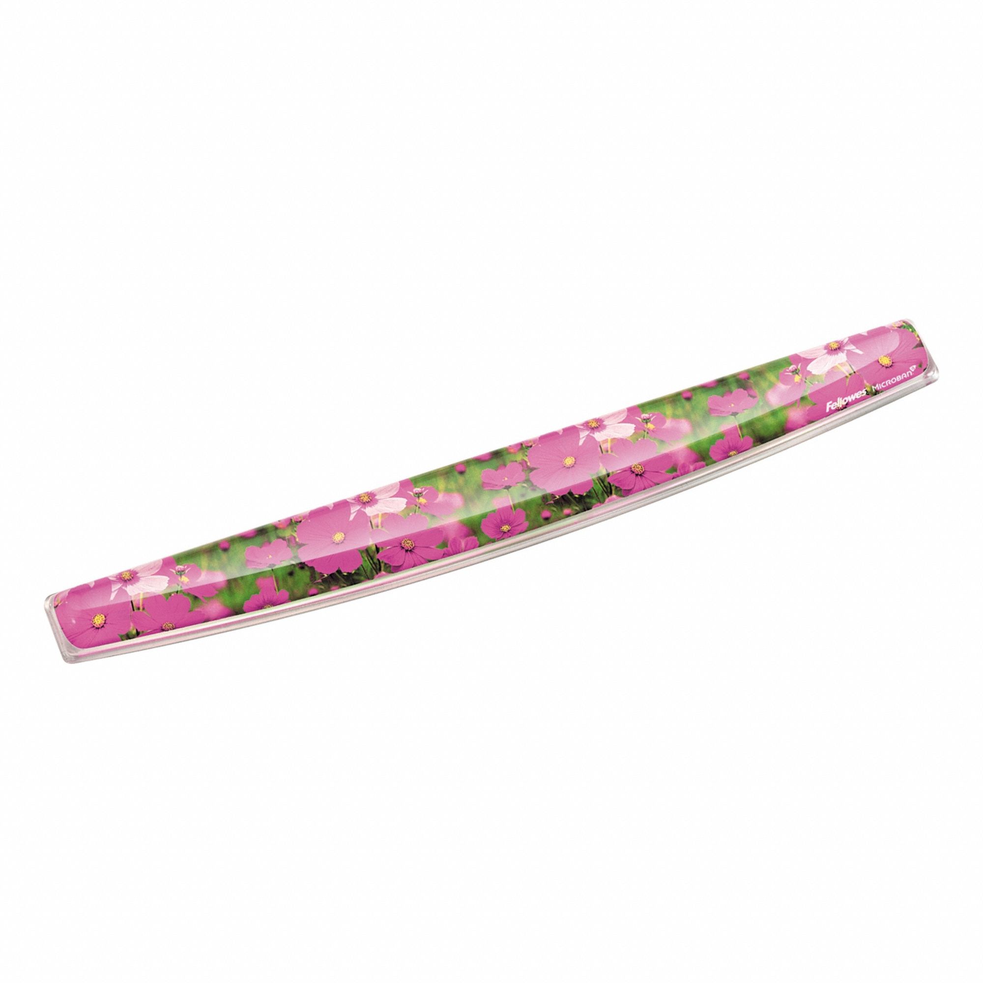 Wrist Rest: Multicolor, Gel/Polyurethane, 18 11/16 in Lg, 3/8 in Ht, 2 1/4 in Wd