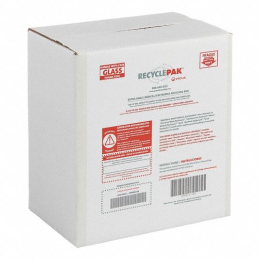 RECYCLEPAK, XS, Wt Dependent, Medical Electronics Recycling Box ...