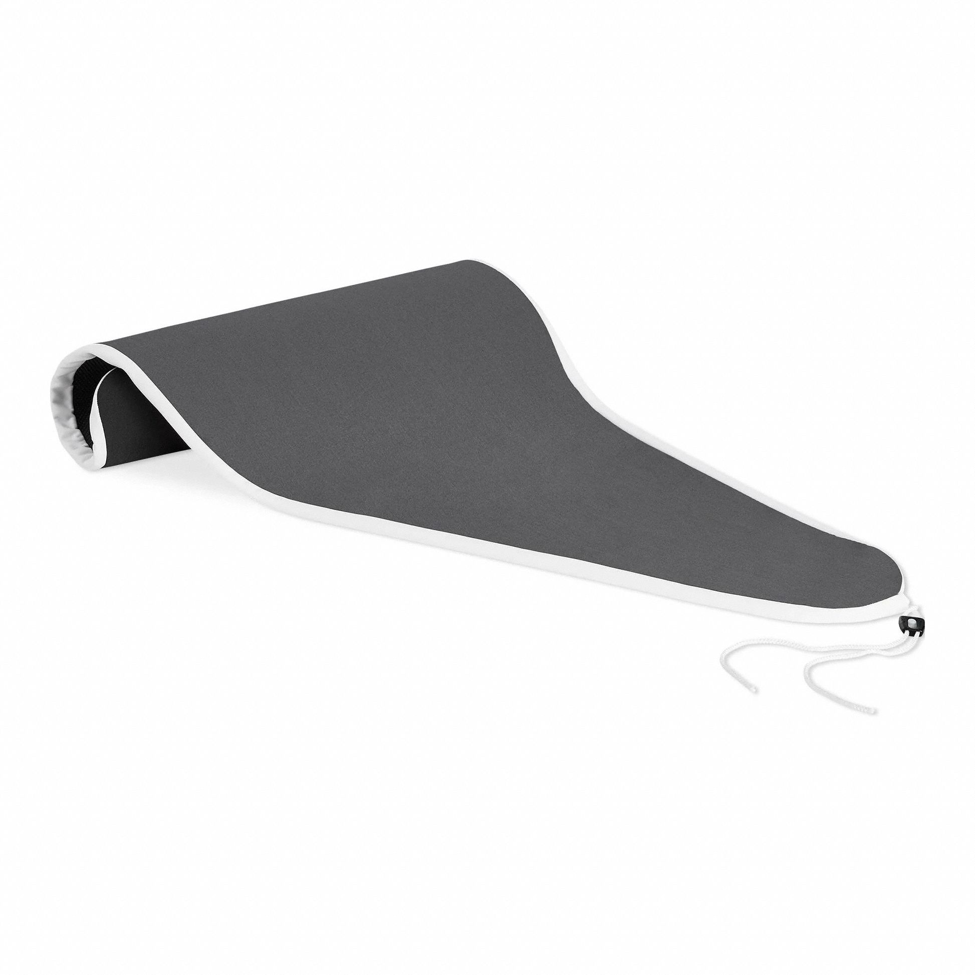 Ironing Board Cover: Full Size, Grey, 47 1/4 in Overall Lg, 18 7/8 in Overall Wd
