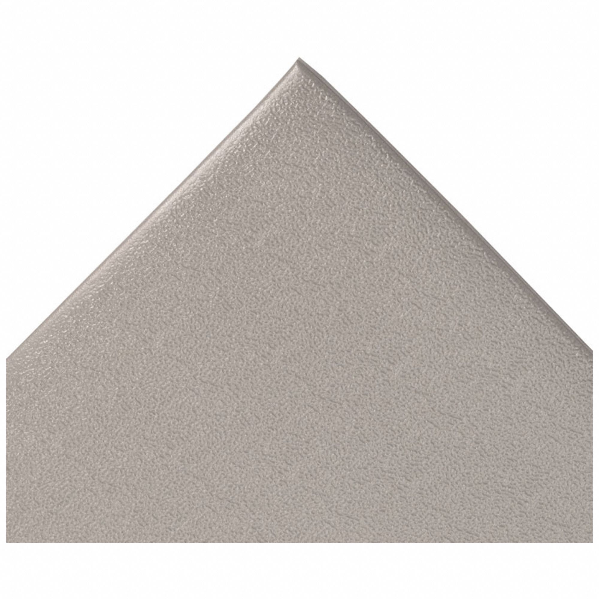 STATIC DISSIPATIVE FLOOR MAT, 3 X 5 FT, PEBBLE, PVC FOAM, GREY, BEVELED EDGE