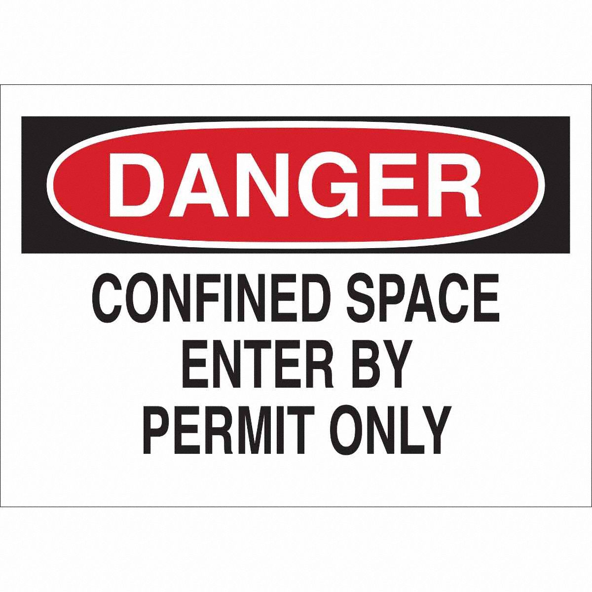 B12010HX14WWARNING CONFINED SPACE