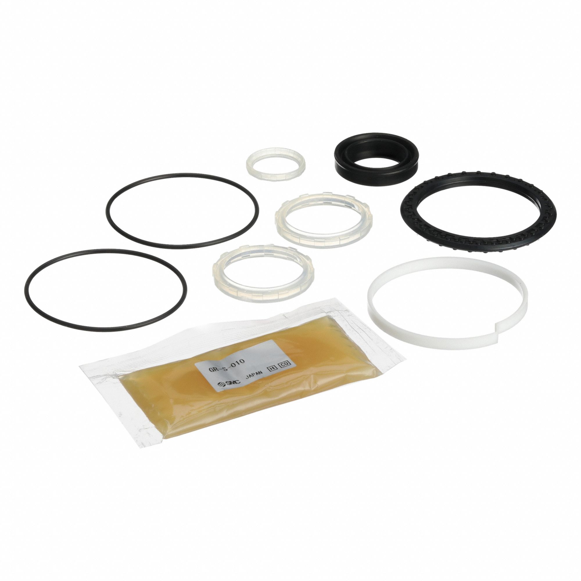 Pneumatic Replacement Seal Kit: CS95, Cushion Seal/Cylinder Tube Gasket/Grease Pack/Wear Ring