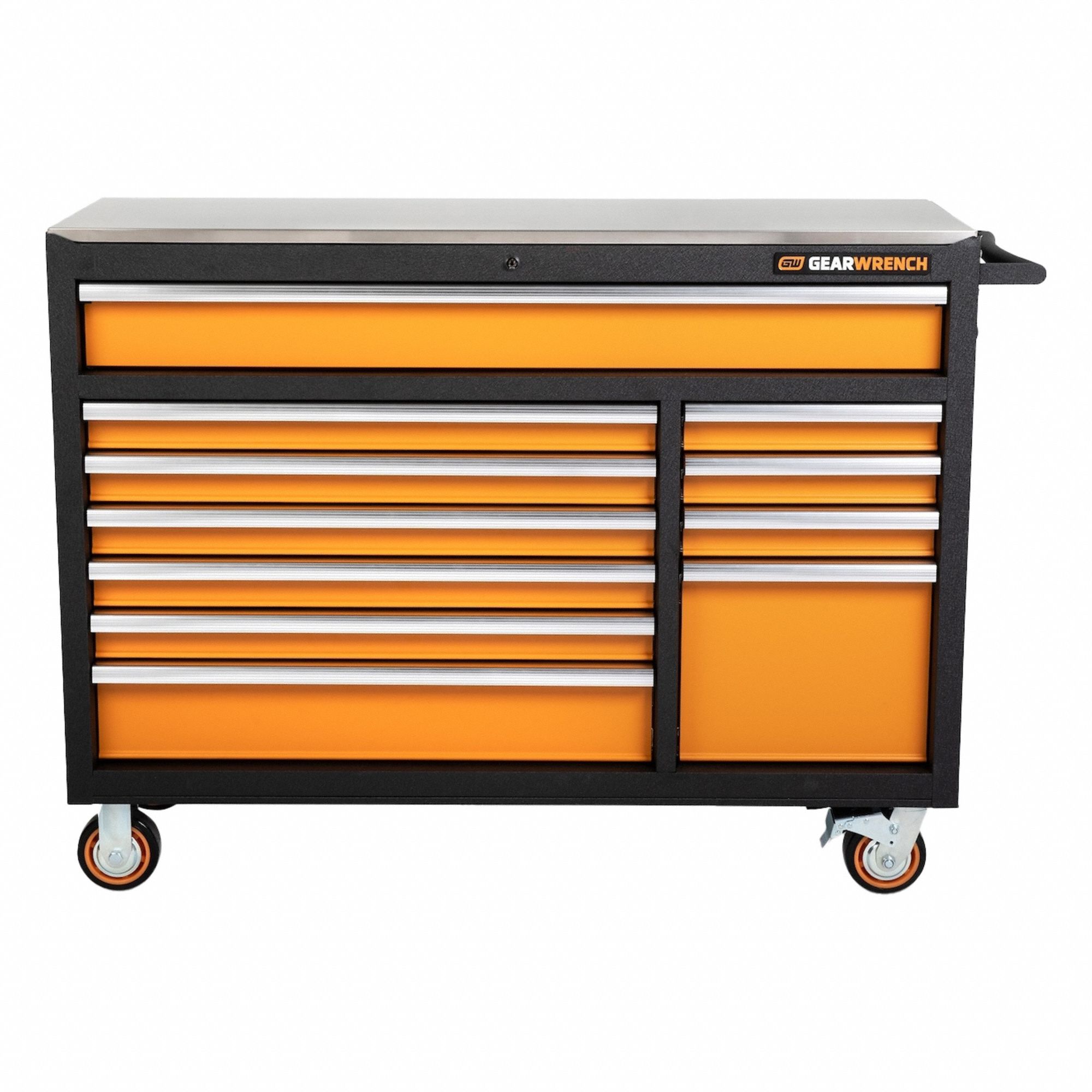 Rolling Tool Cabinet SS 52in 11 Drawer