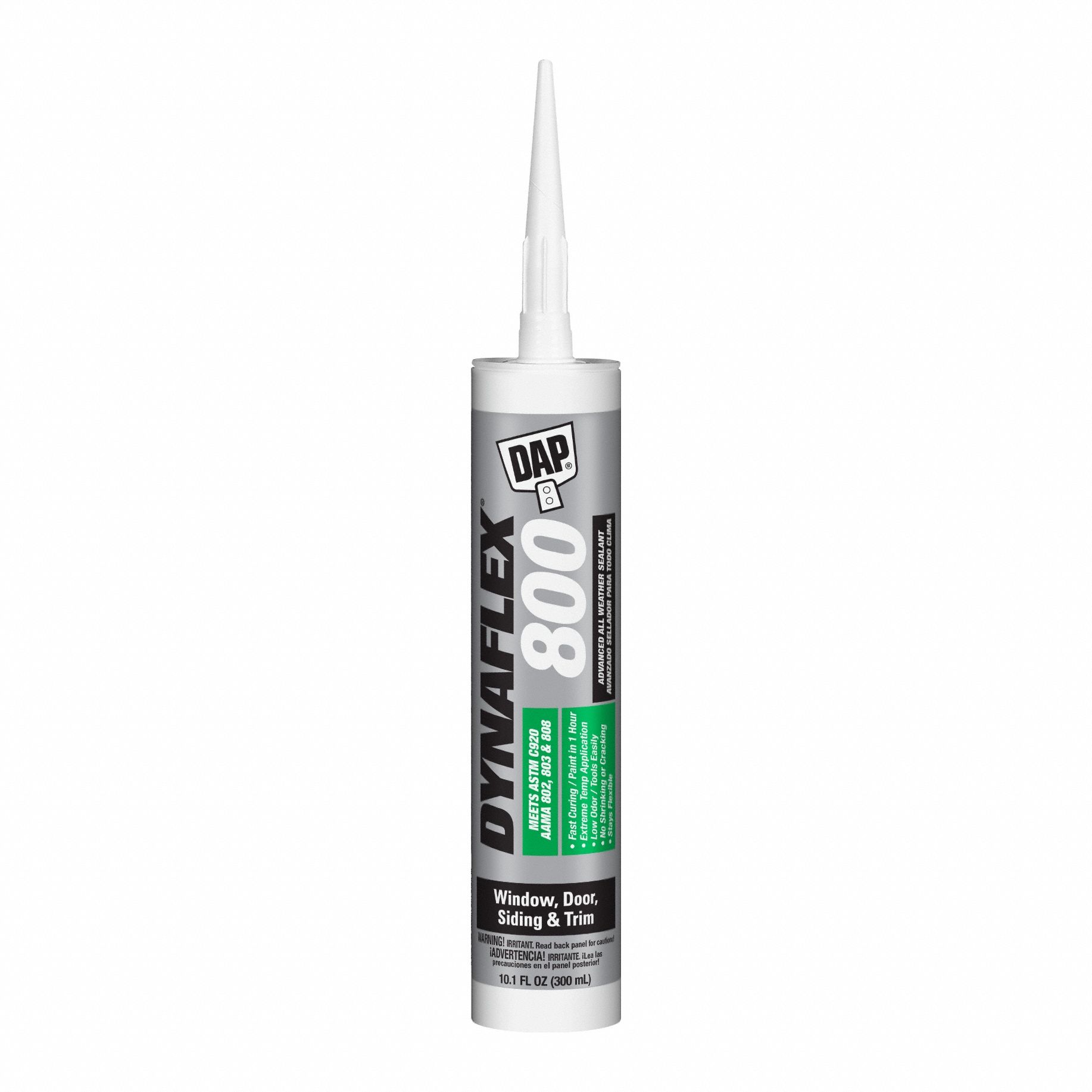 Hybrid Elastomeric Sealant: Dynaflex 800, Clear, 10 oz Container Size, Cartridge